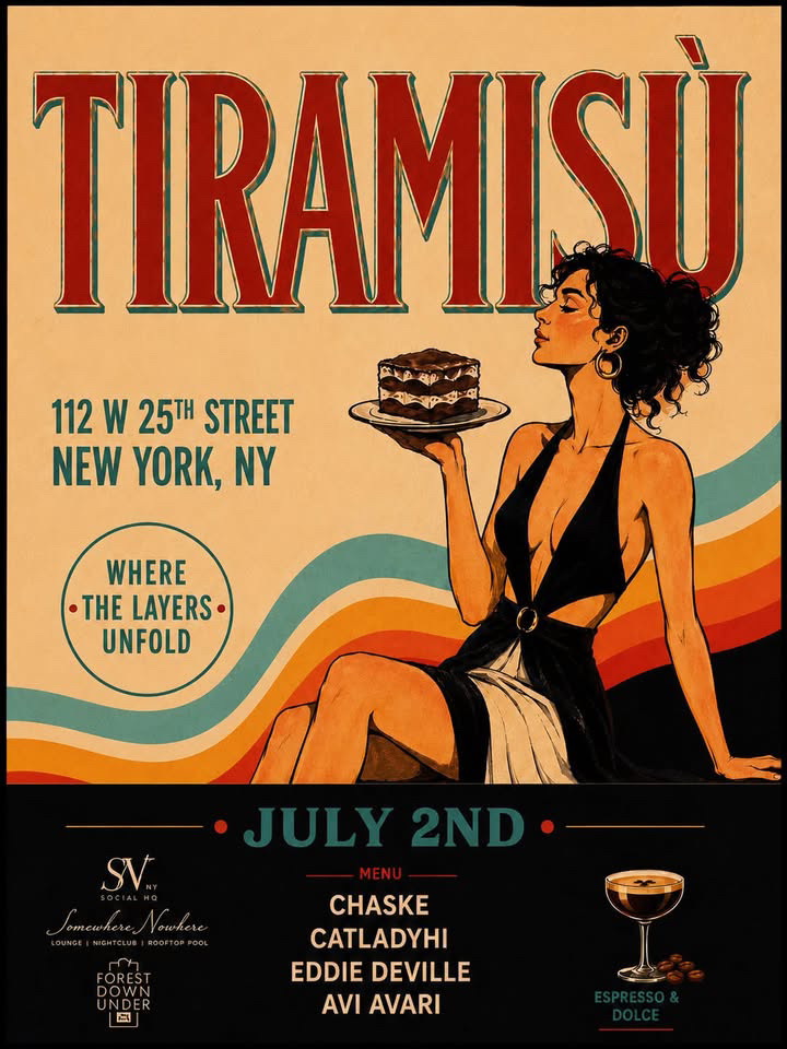 Tiramisù w Chaske, CatLadyHi, Eddie Deville & Avi Avari