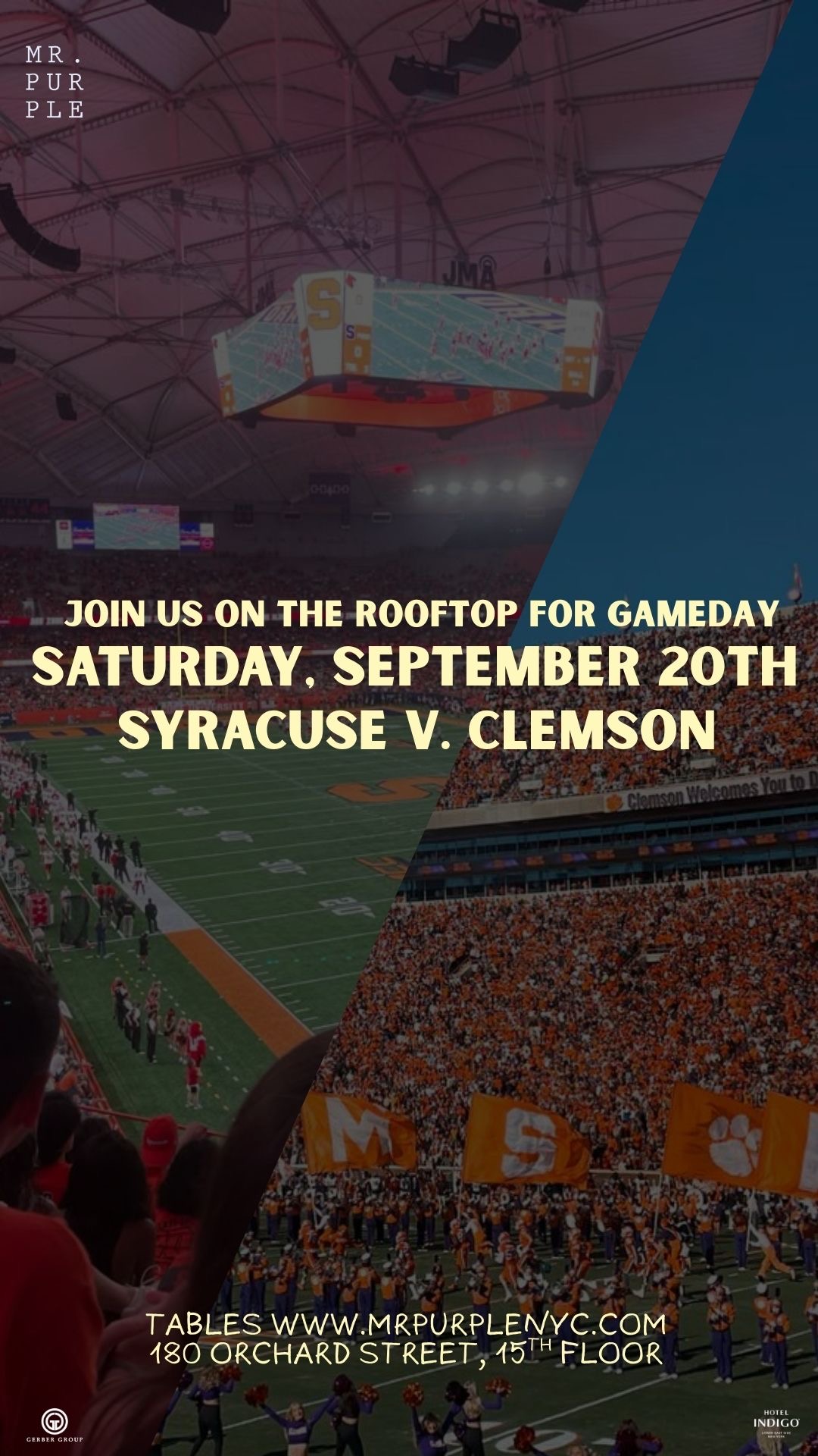 It's GAMEDAY: Syracuse v. Clemson at Mr. Purple