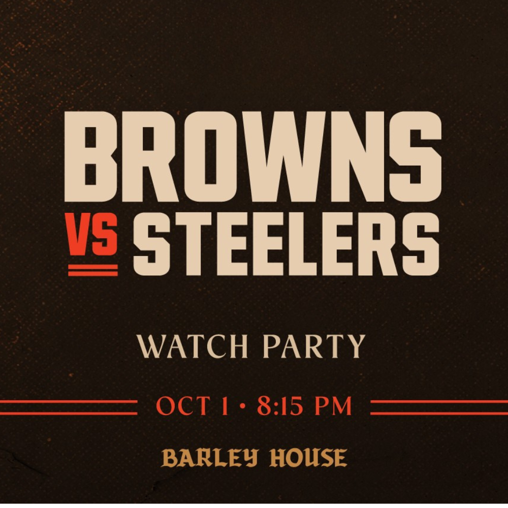 BROWNS VS STEELERS Watch Party (Open at 8AM)
