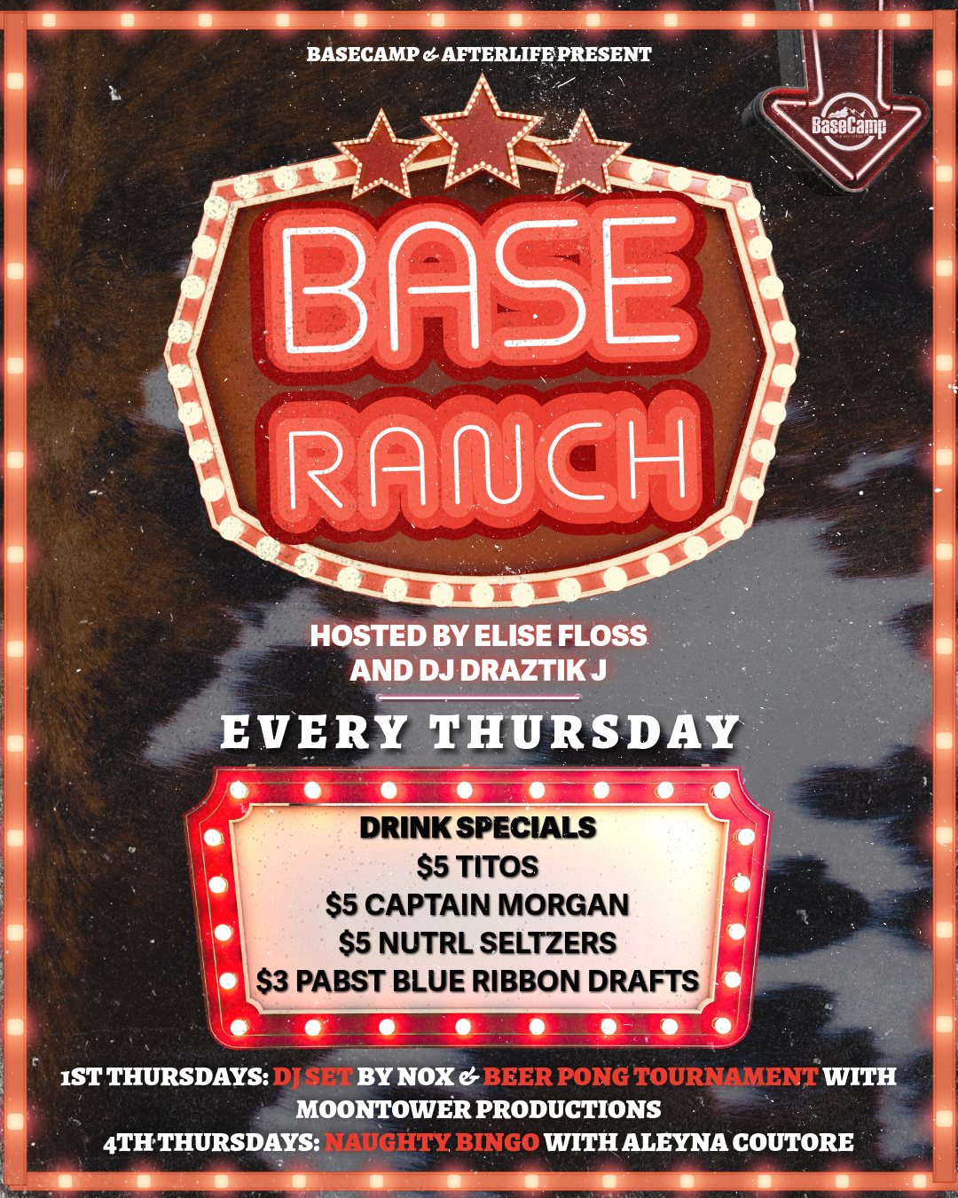 Base Ranch- DJ set by Nox + Beer Pong Tournament with Moontower Productions