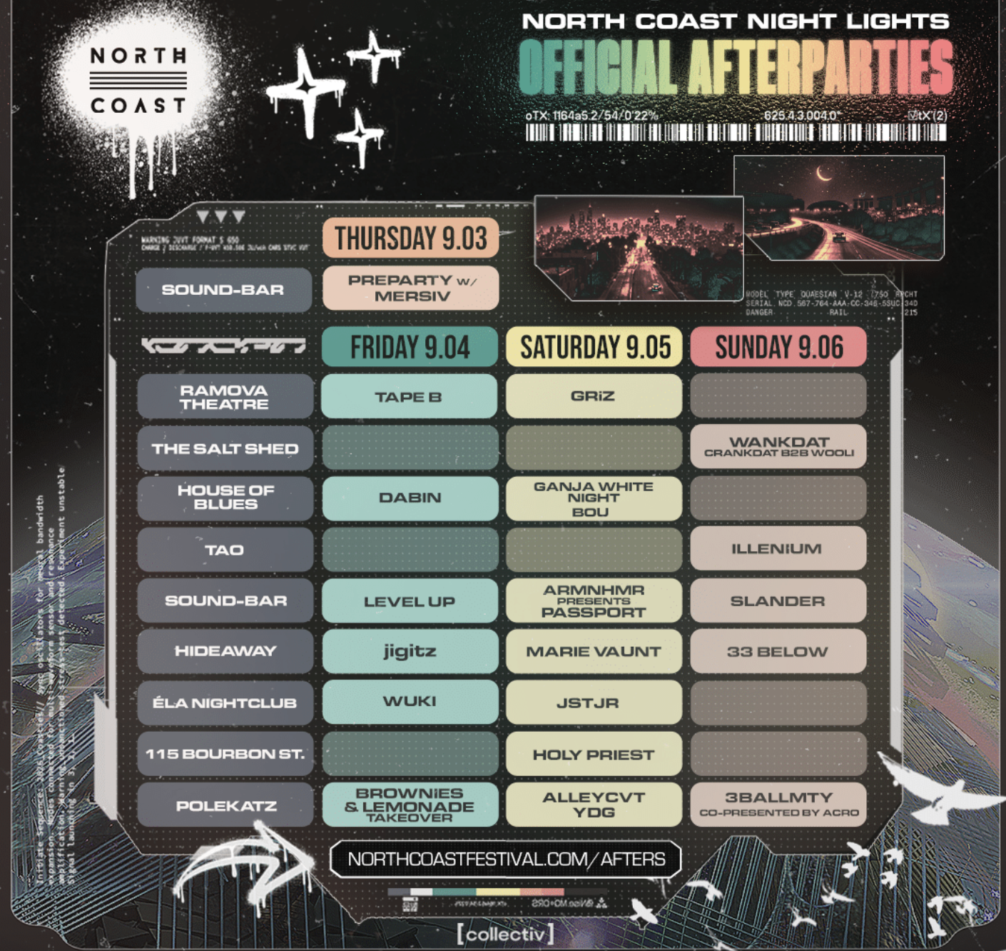 NC After Parties at Polekatz - Brownies & Lem, Alleycvt, 3ballmty - TABLES