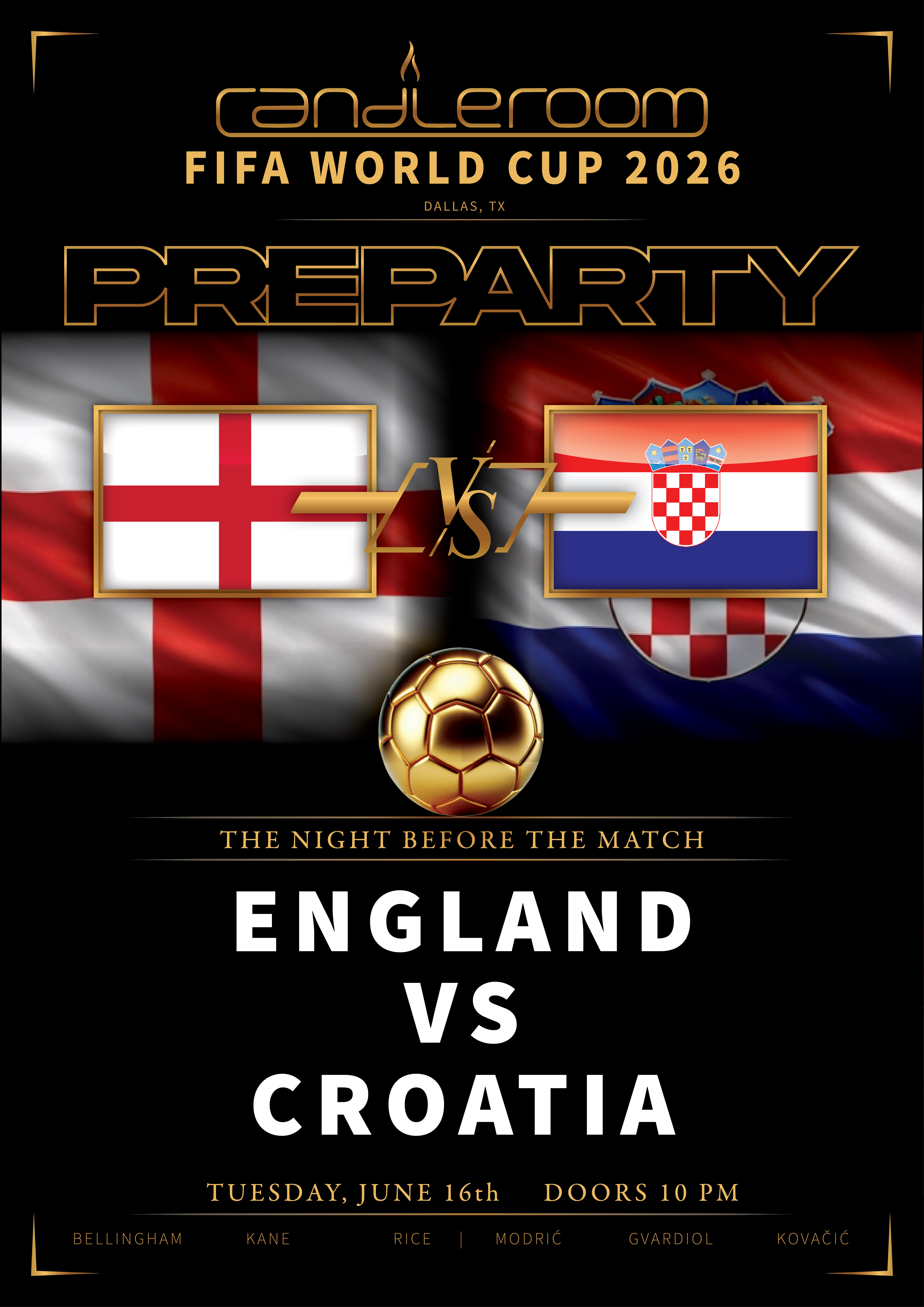World Cup England Vs Croatia Pre Party