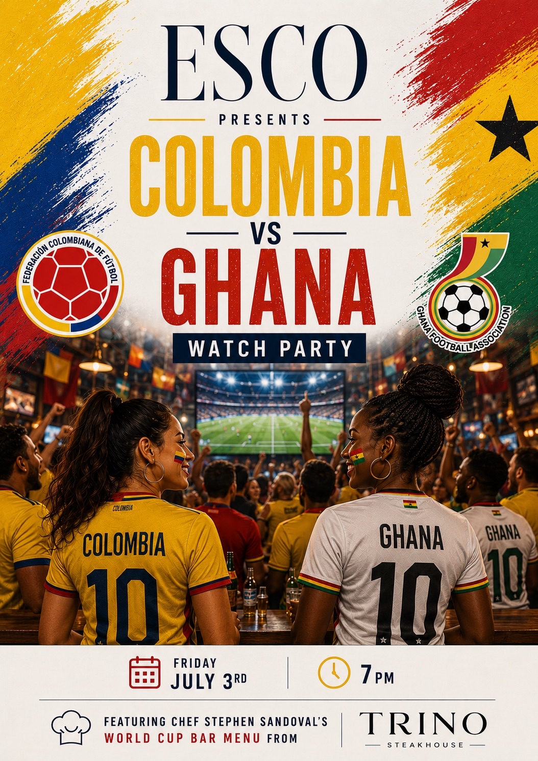 COLOMBIA VS GHANA VIEWING PARTY