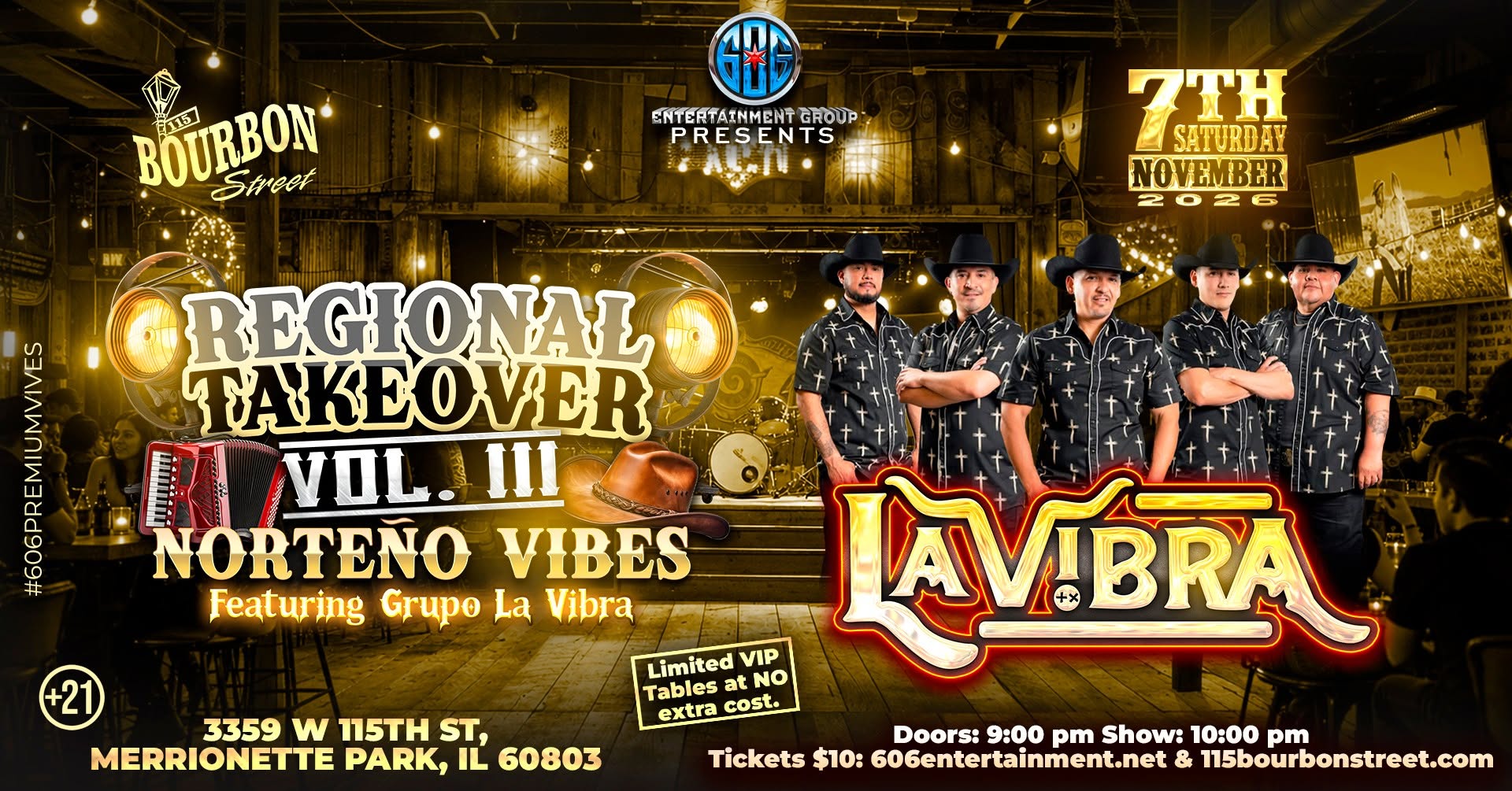 REGIONAL TAKEOVER VOL. III — NORTEÑO VIBES – Live at 115 Bourbon St