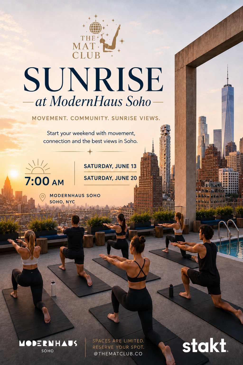 The Mat Club x Sunrise Sessions at ModernHaus Soho