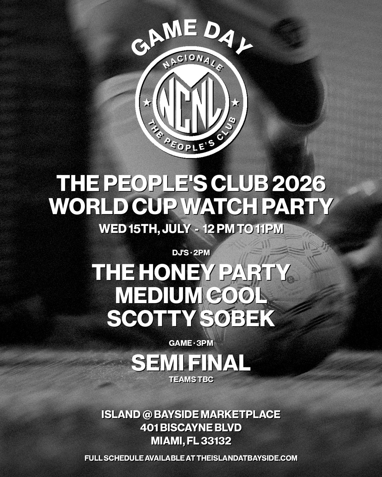 THE PEOPLE'S CLUB 2026 WORLD CUP WATCH PARTY