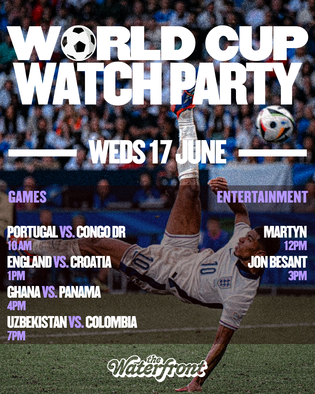 World Cup Watch Party | POR vs COD · ENG vs CRO · GHA vs PAN · UZB vs COL