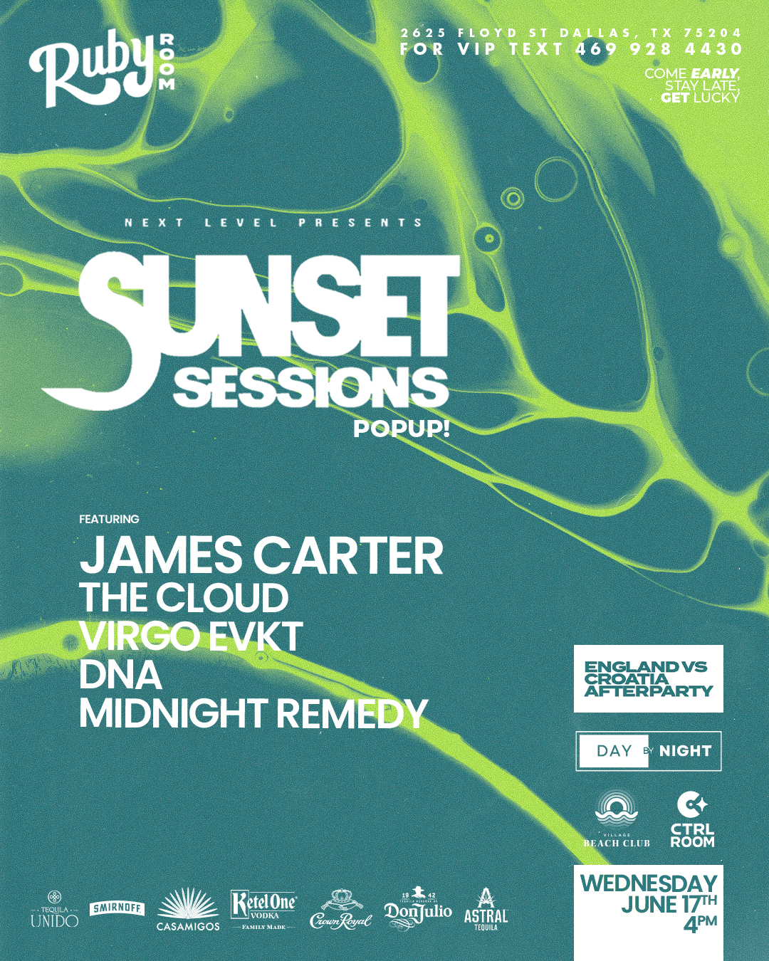 Sunset Sessions Pop Up: JAMES CARTER 6.17