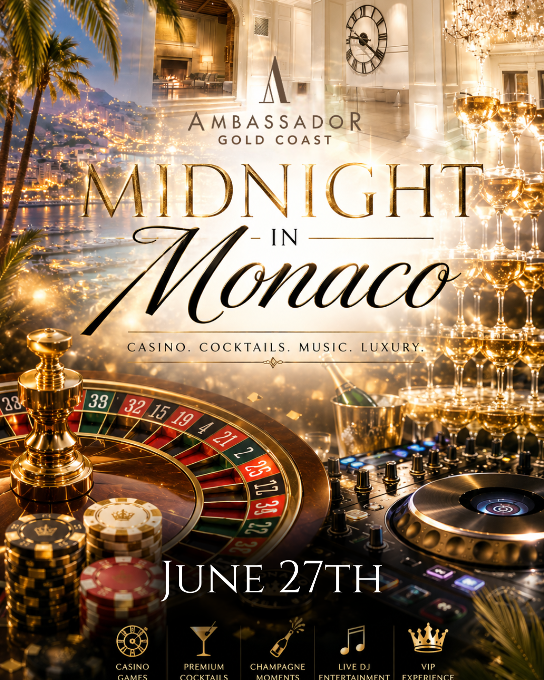 ✨ Midnight in Monaco 🎲🍸