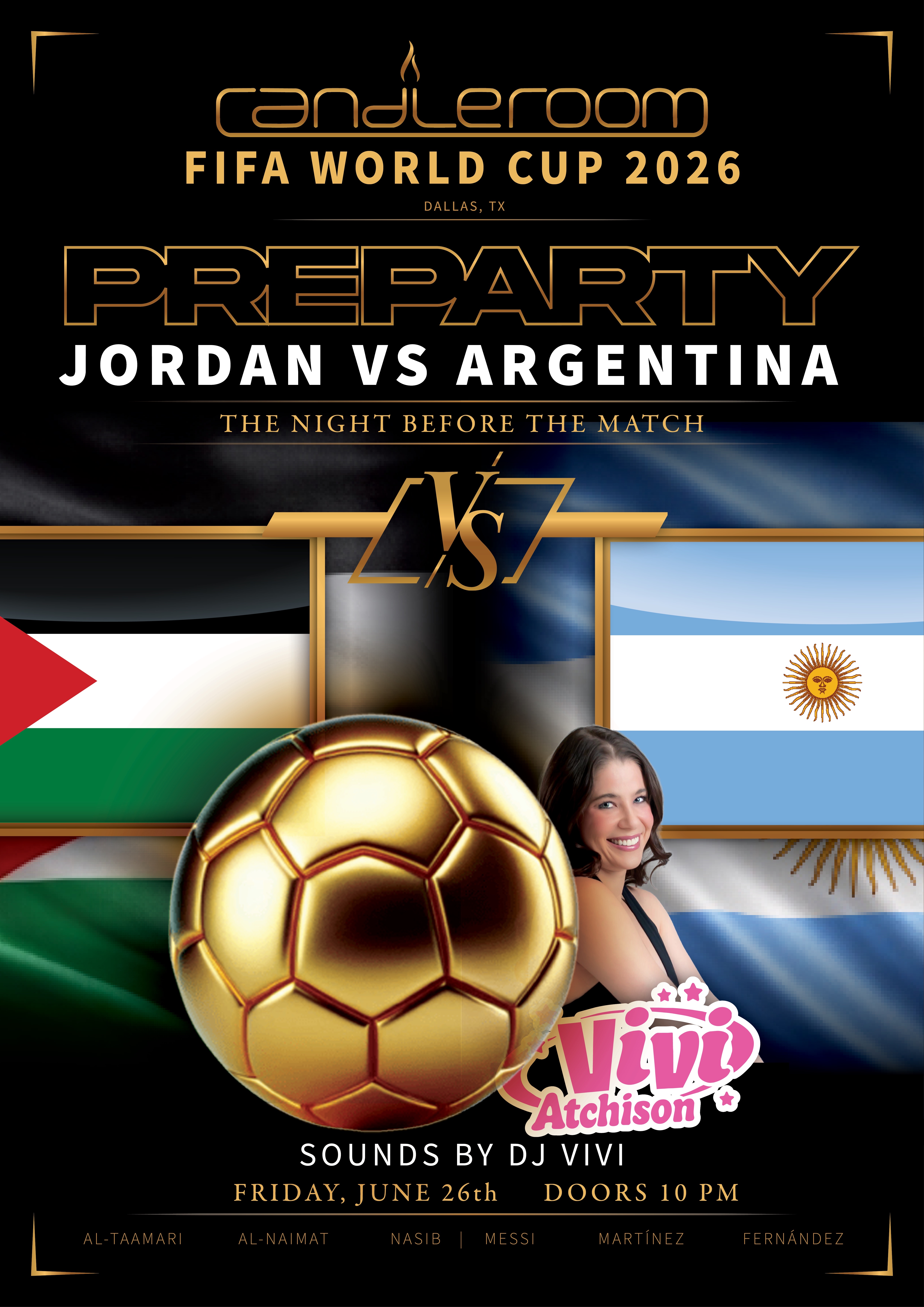 ⚽️🏆 Jordan Vs Argentina Pre Party