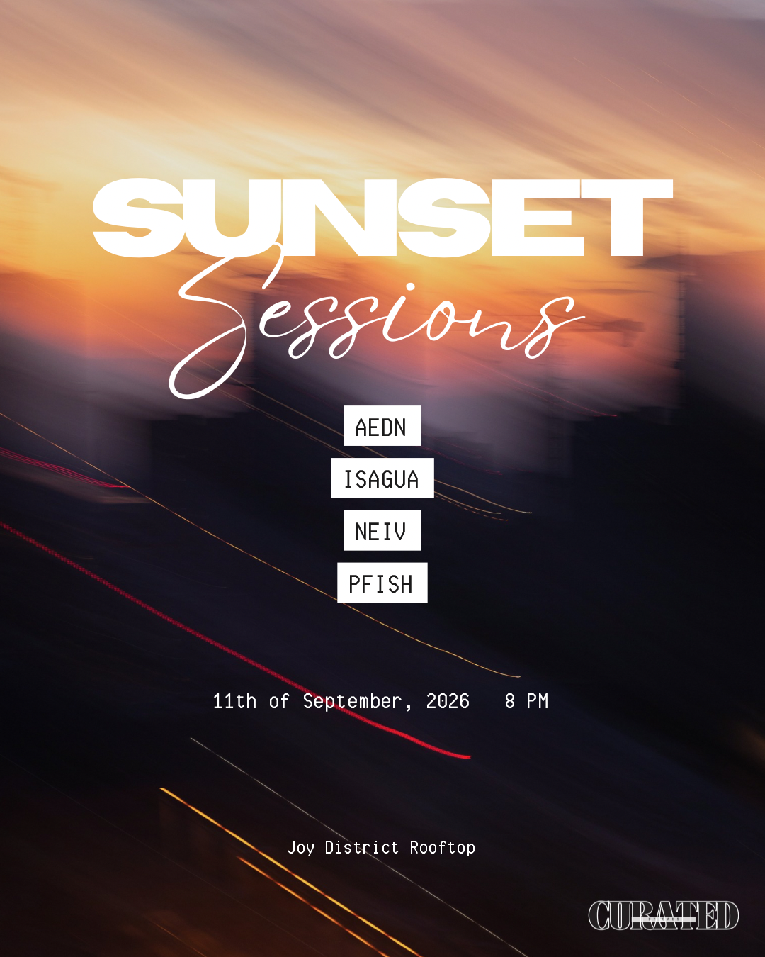 Sunset Sessions - Curated by Gabs