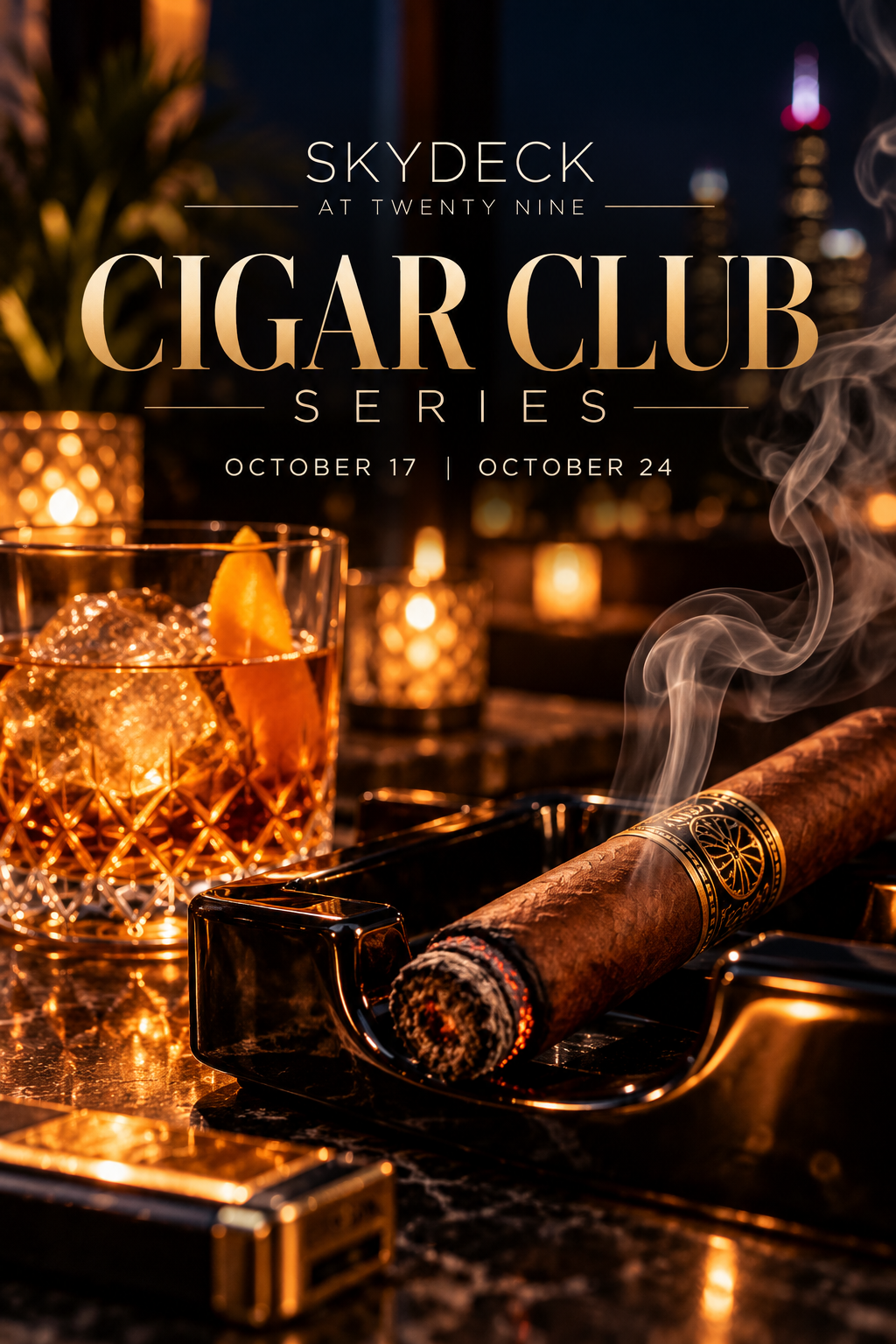 Cigar Club Series at SkyDeck at Twenty Nine Oct. 24h