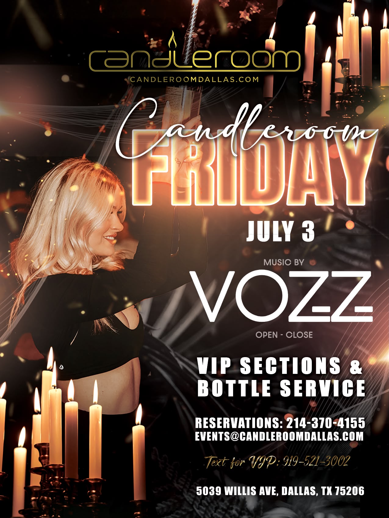 Candleroom Fridays with Vozz