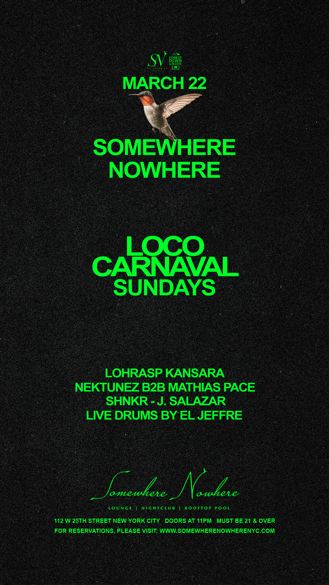 Loco Carnaval Sundays |  Lohrasp Kansara, Nektunez b2b Mathias Pace...