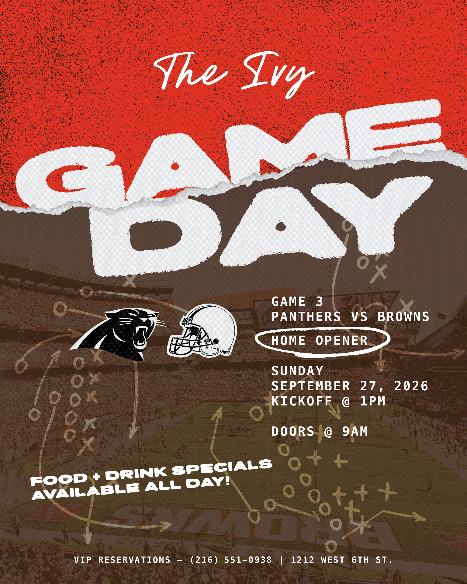 Browns Home Opener — Panthers vs Browns