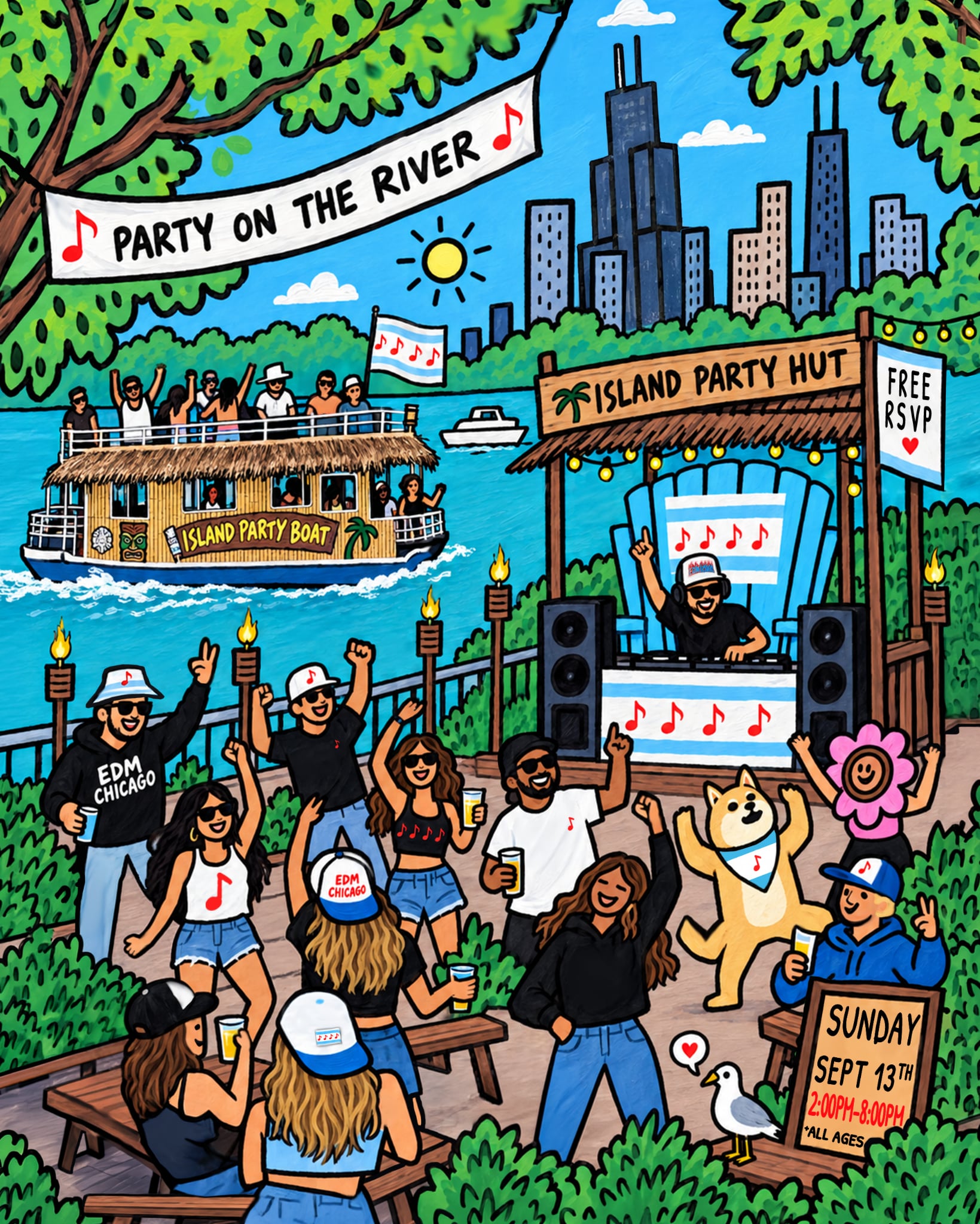 🌊🎶 PARTY ON THE RIVER