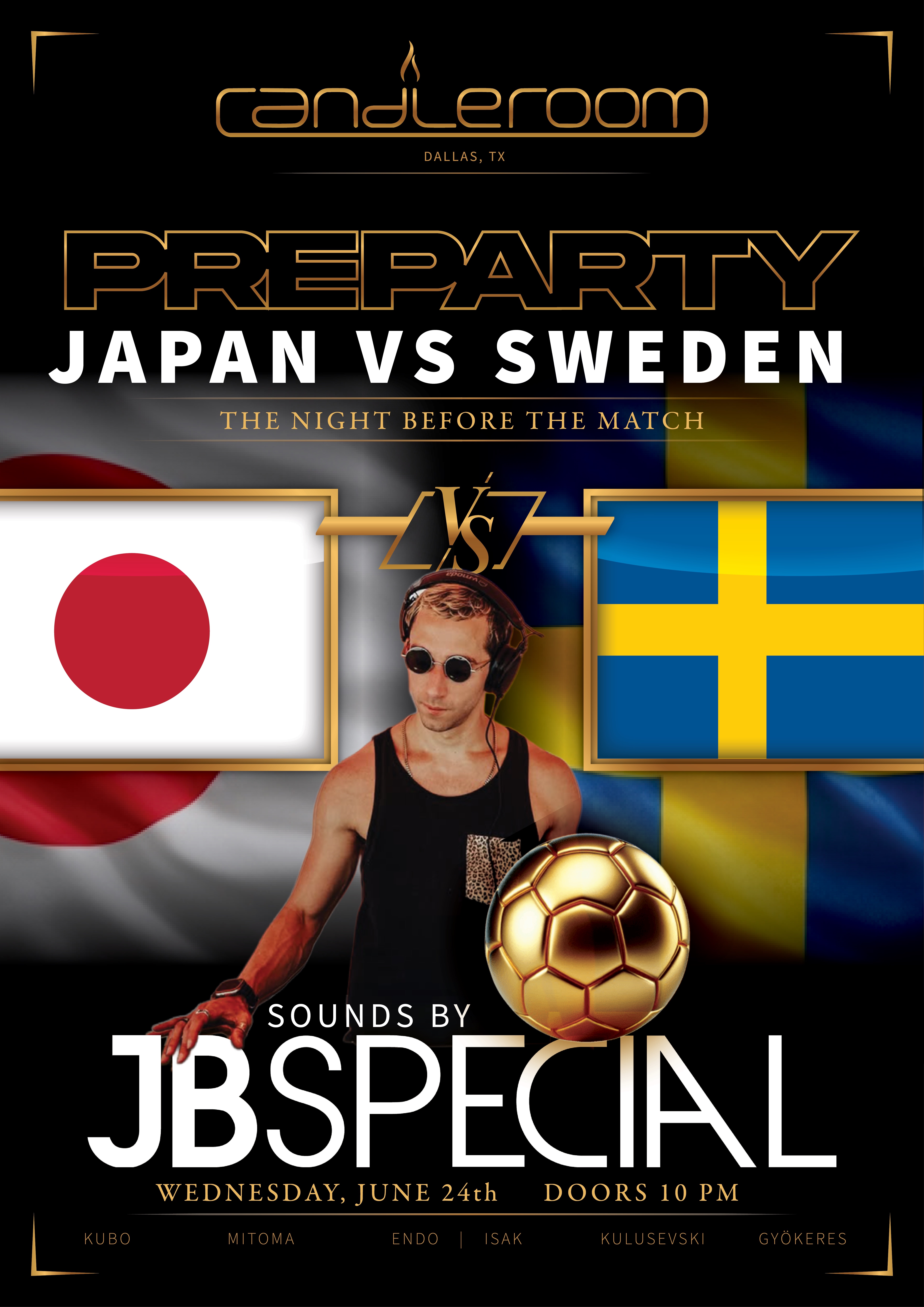 ⚽️🏆 Japan Vs Sweden Pre Party