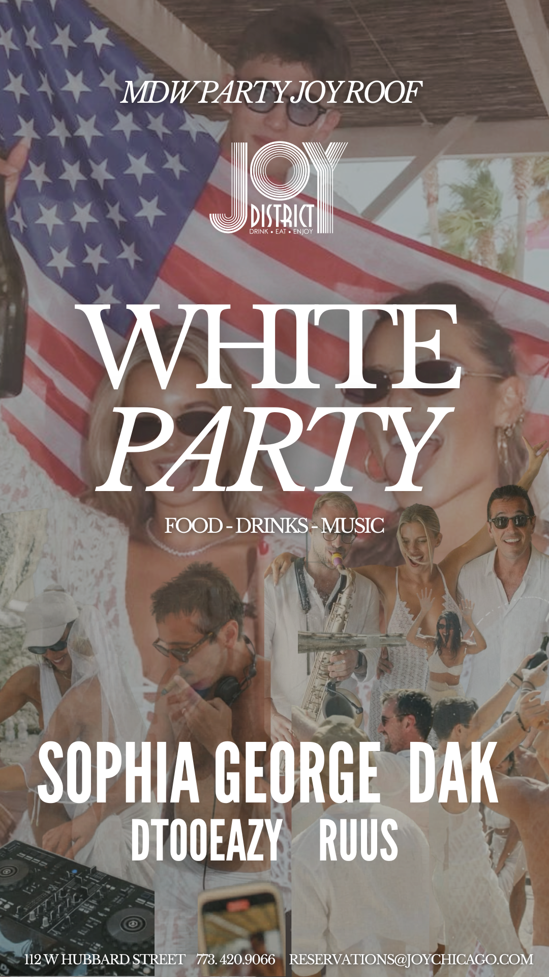 MDW White Party - Joy District Rooftop