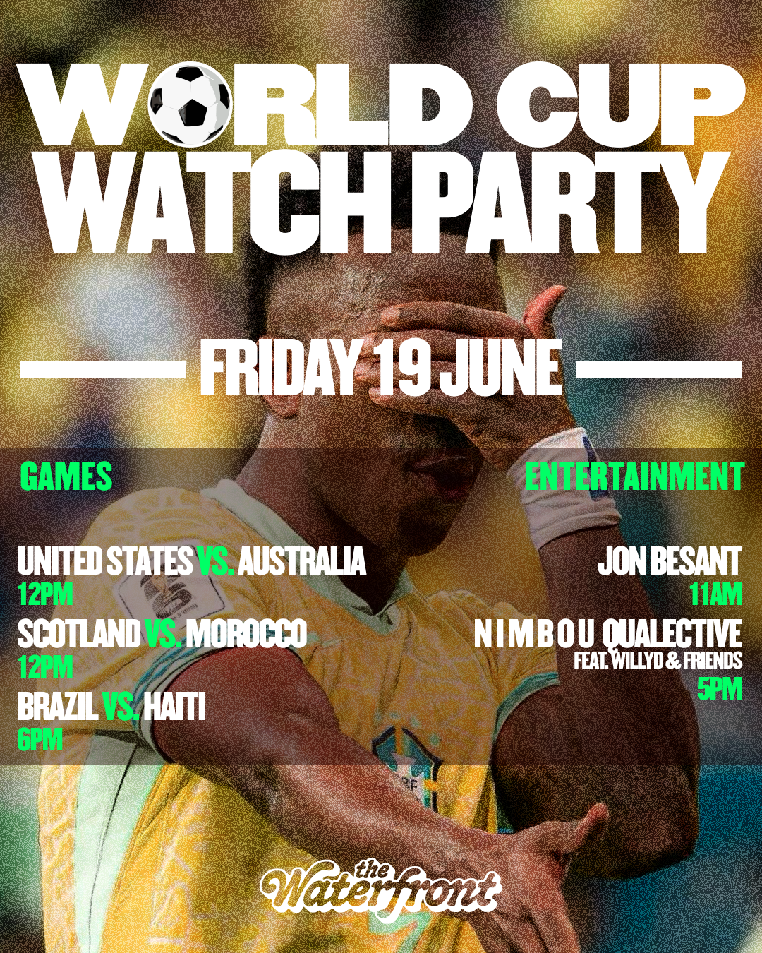 World Cup Watch Party | USA vs AUS · SCO vs MAR · BRA vs HTI · TUR vs PRY