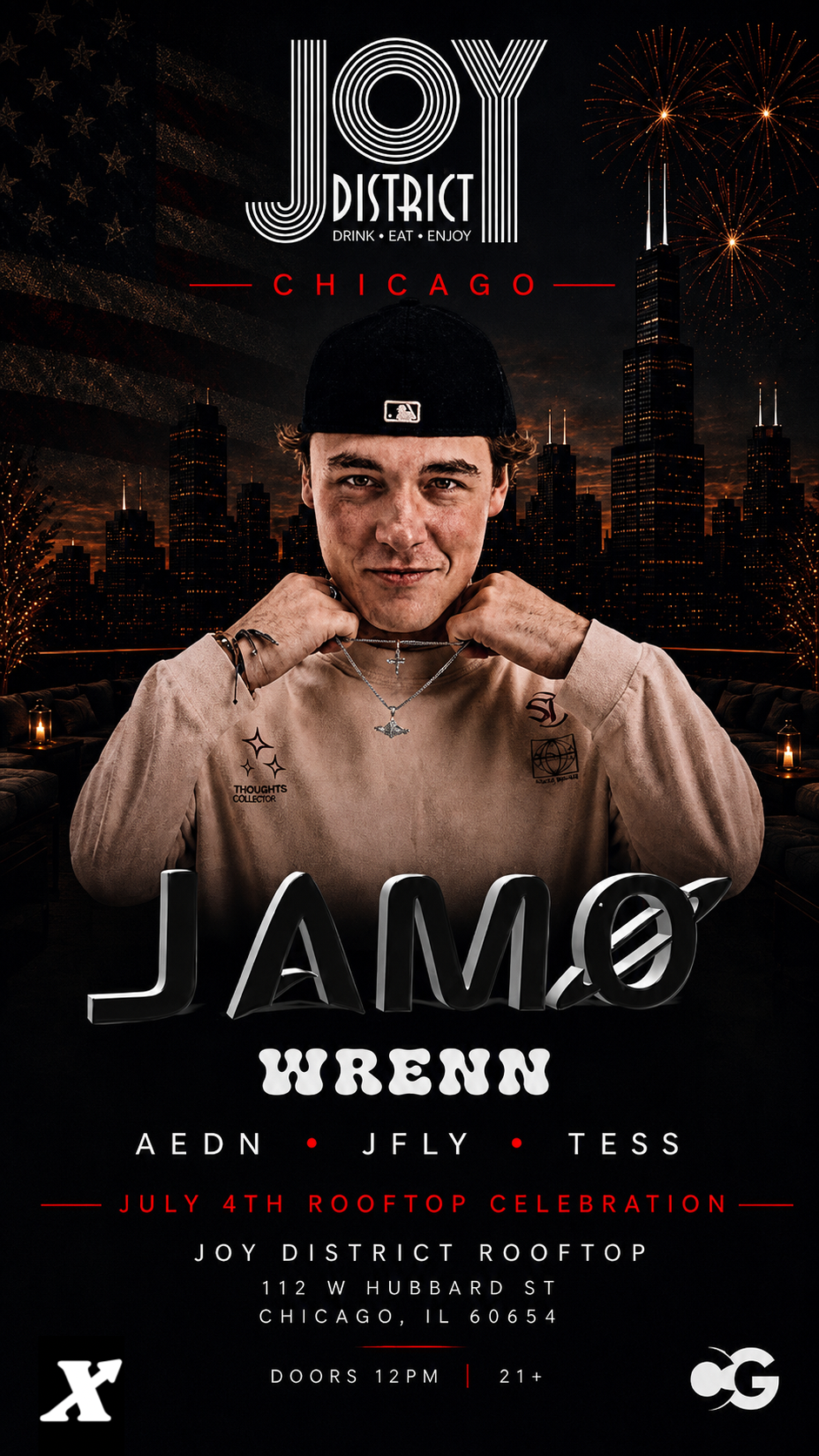 JAMØ @ Joy District - 4th of July Rooftop Party