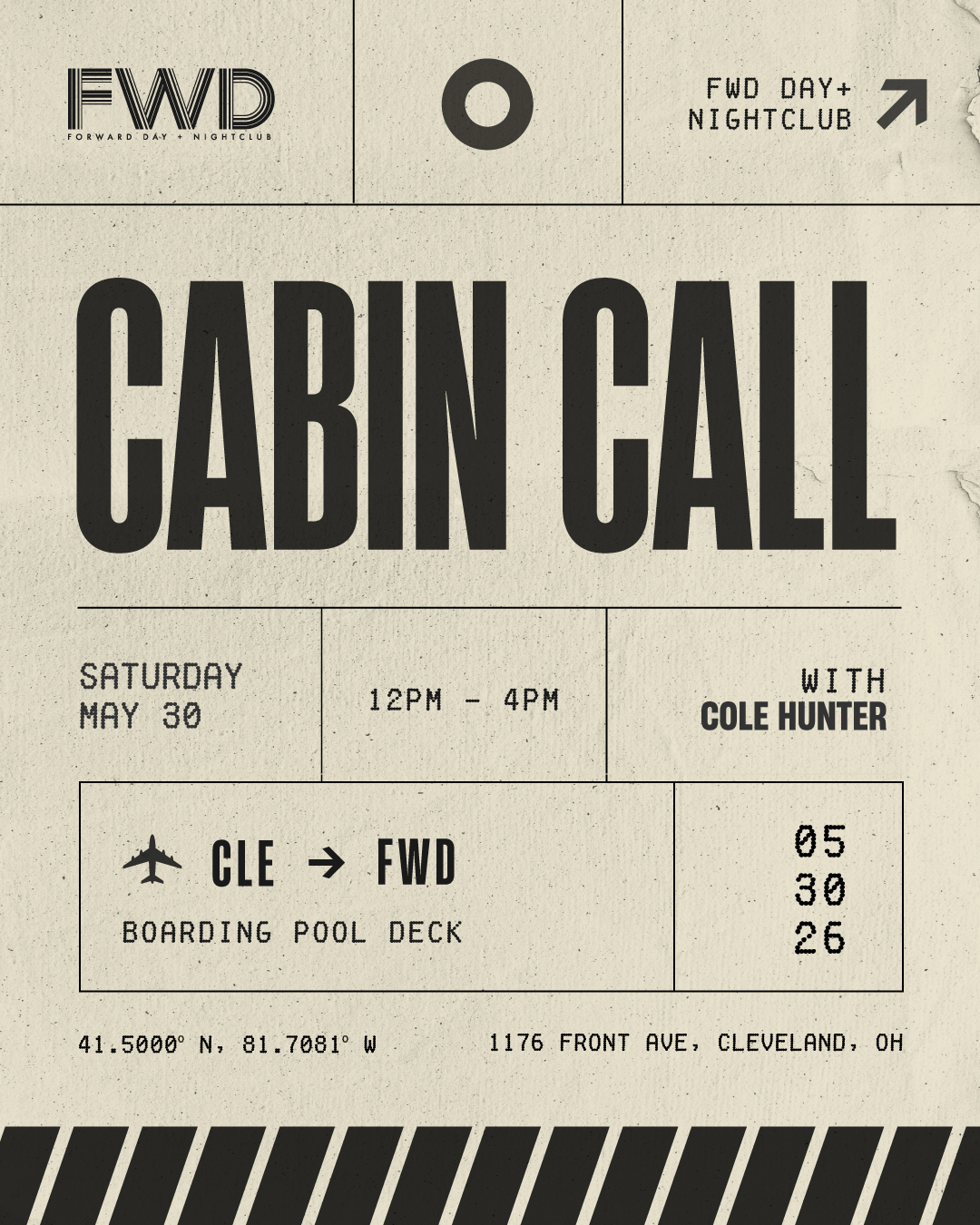 CABIN CALL DAY PARTY