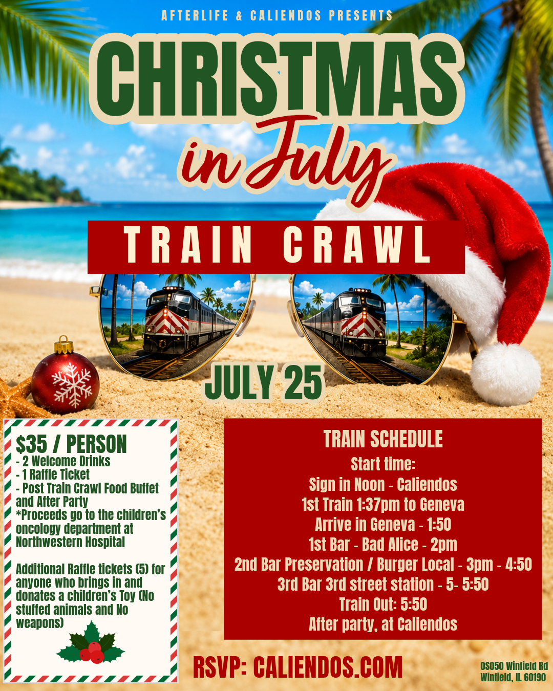 Christmas in July Train Crawl