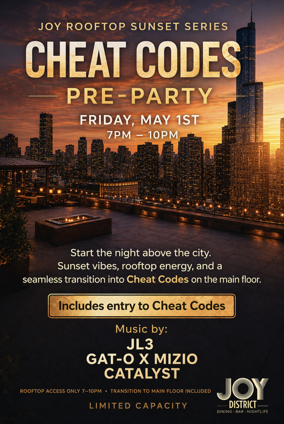 Cheat Codes Roof Pre-Party