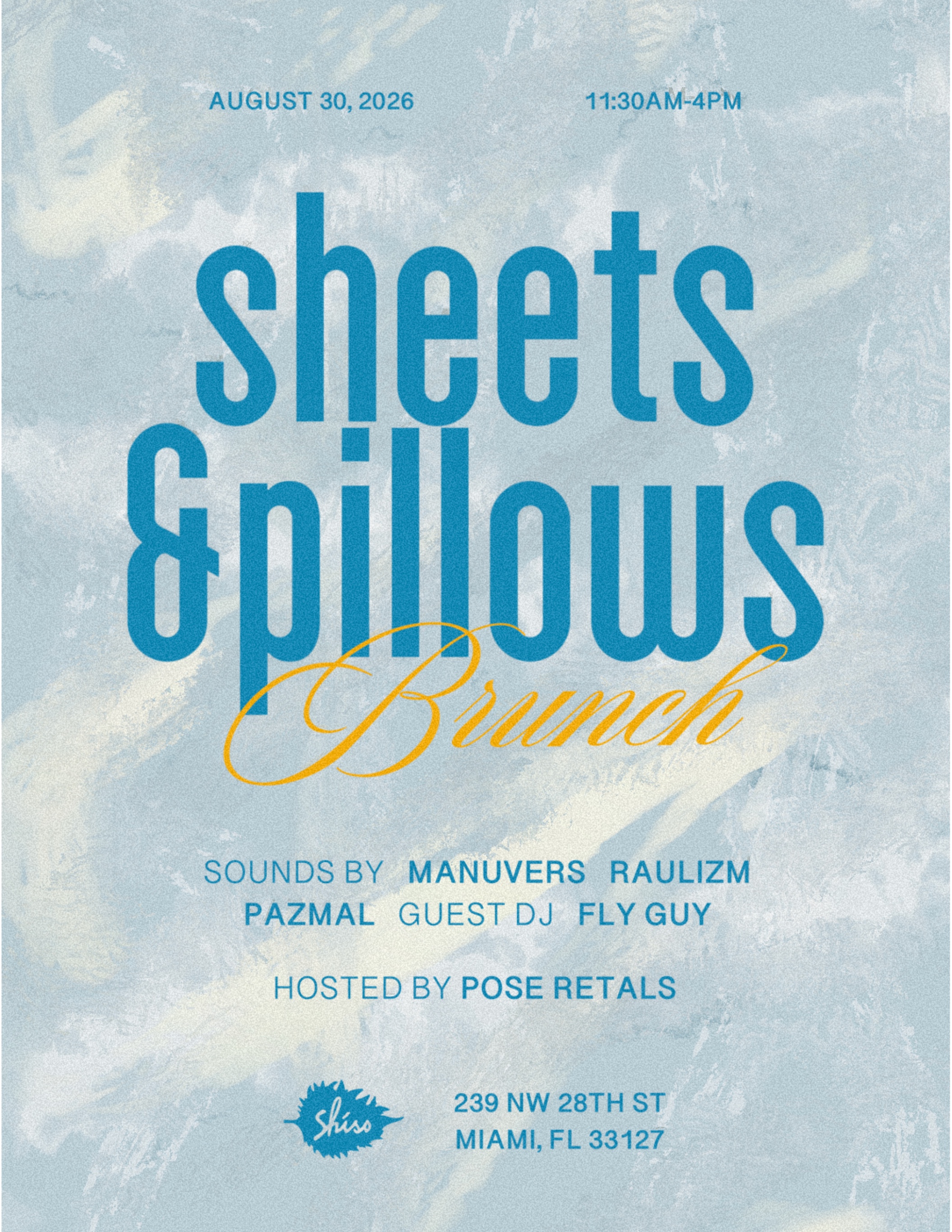 Sheets & Pillows Brunch at Shiso