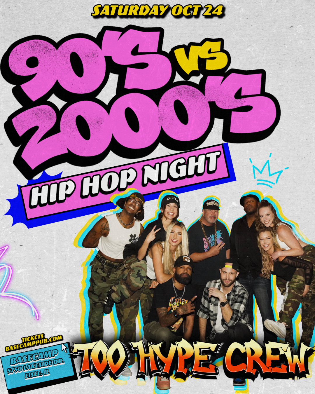 90s vs 2000s Hip Hop Dance Party With Too Hype Crew!