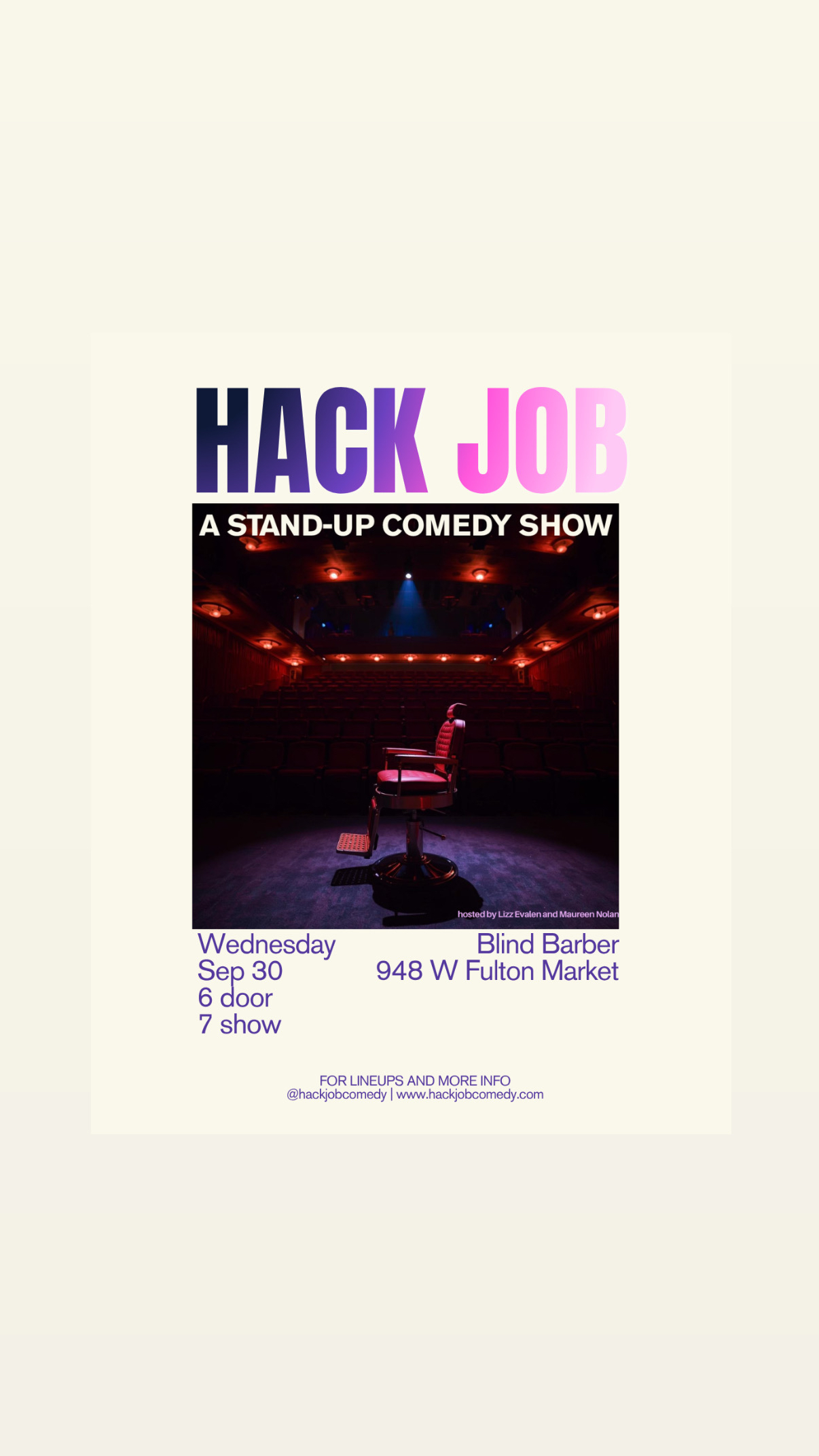 HACK JOB Live Comedy Show