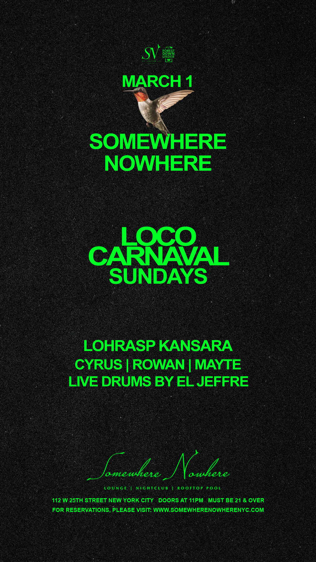 Loco Carnaval Sundays | Lohrasp Kansara, Cyrus X, Rowan, Mayte