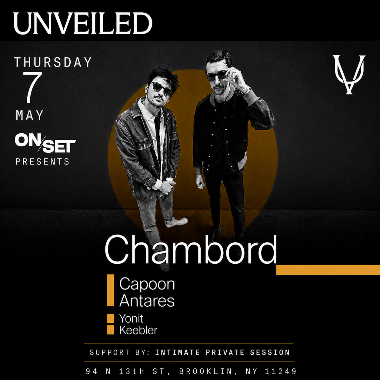 CHAMBORD & Friends at Unveiled NY: May 7th