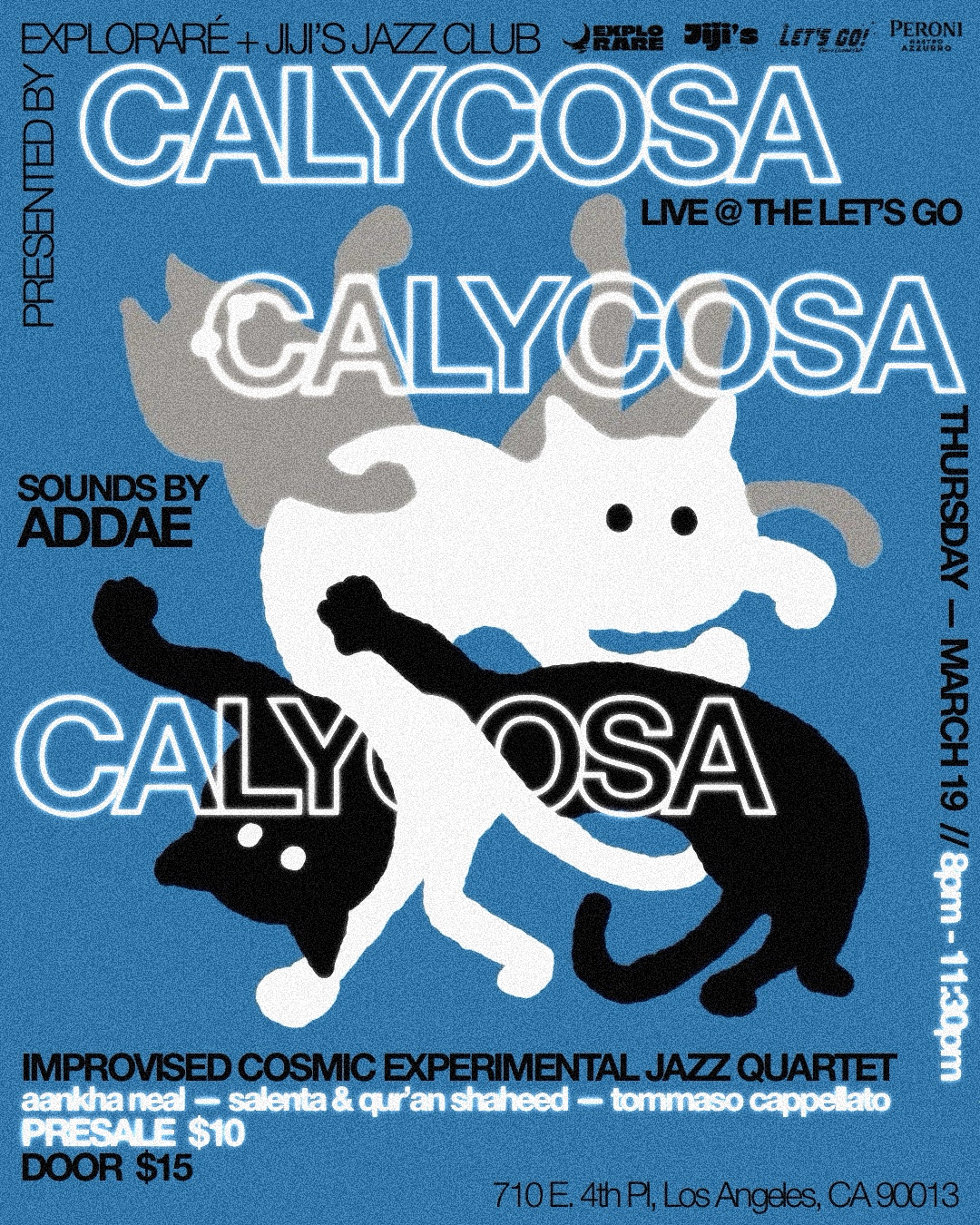 Exploraré + JIJI's Jazz Club present CALYCOSA