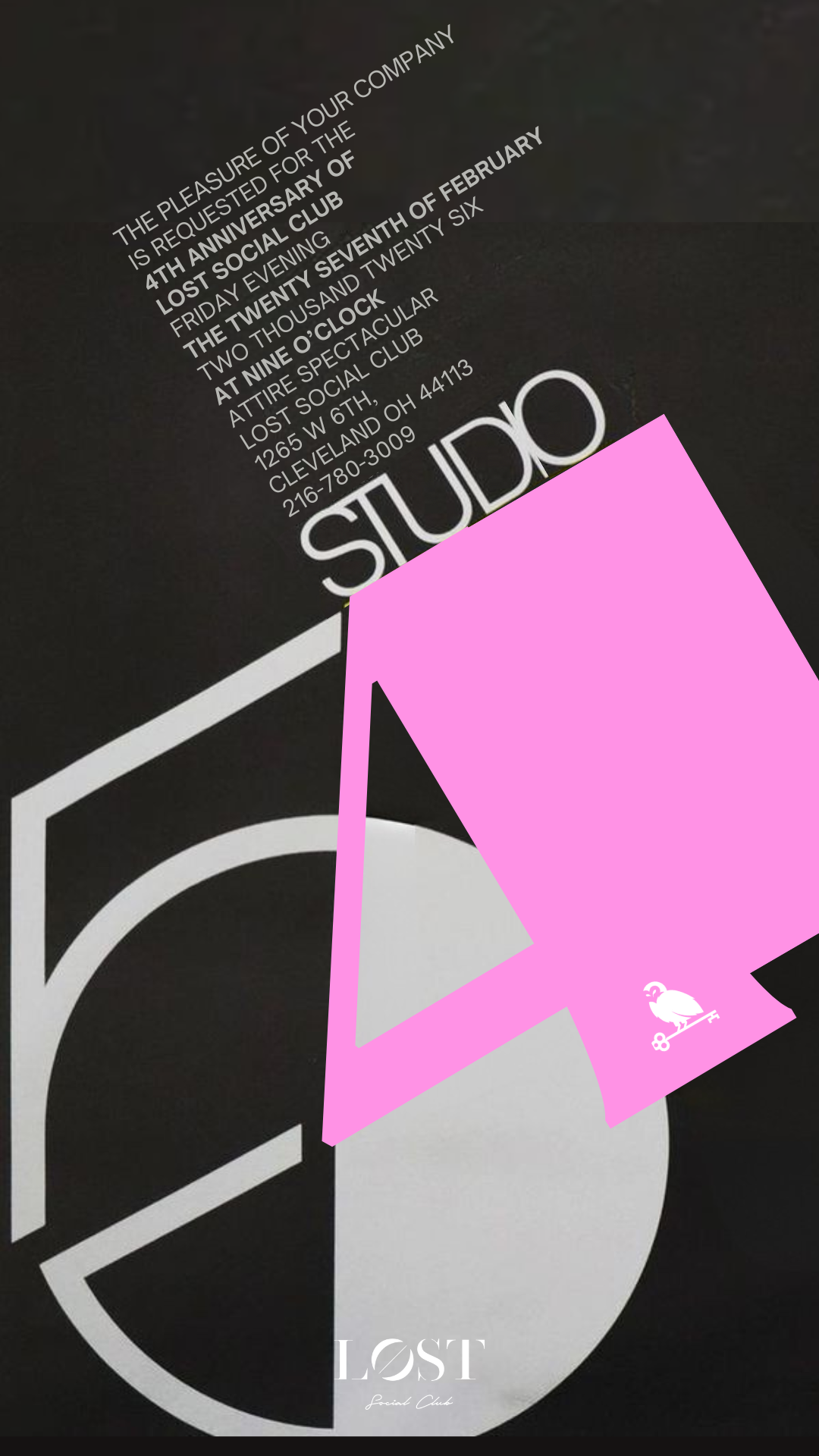 STUDIO 54 - LOST 4 YEAR ANNIVERSARY