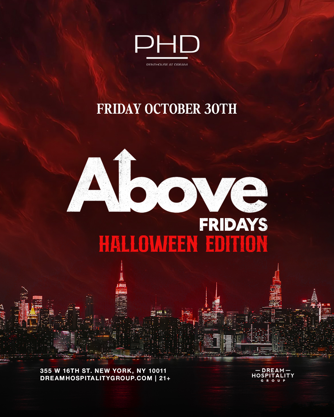 Above Fridays: Halloween Edition @ PHD Rooftop