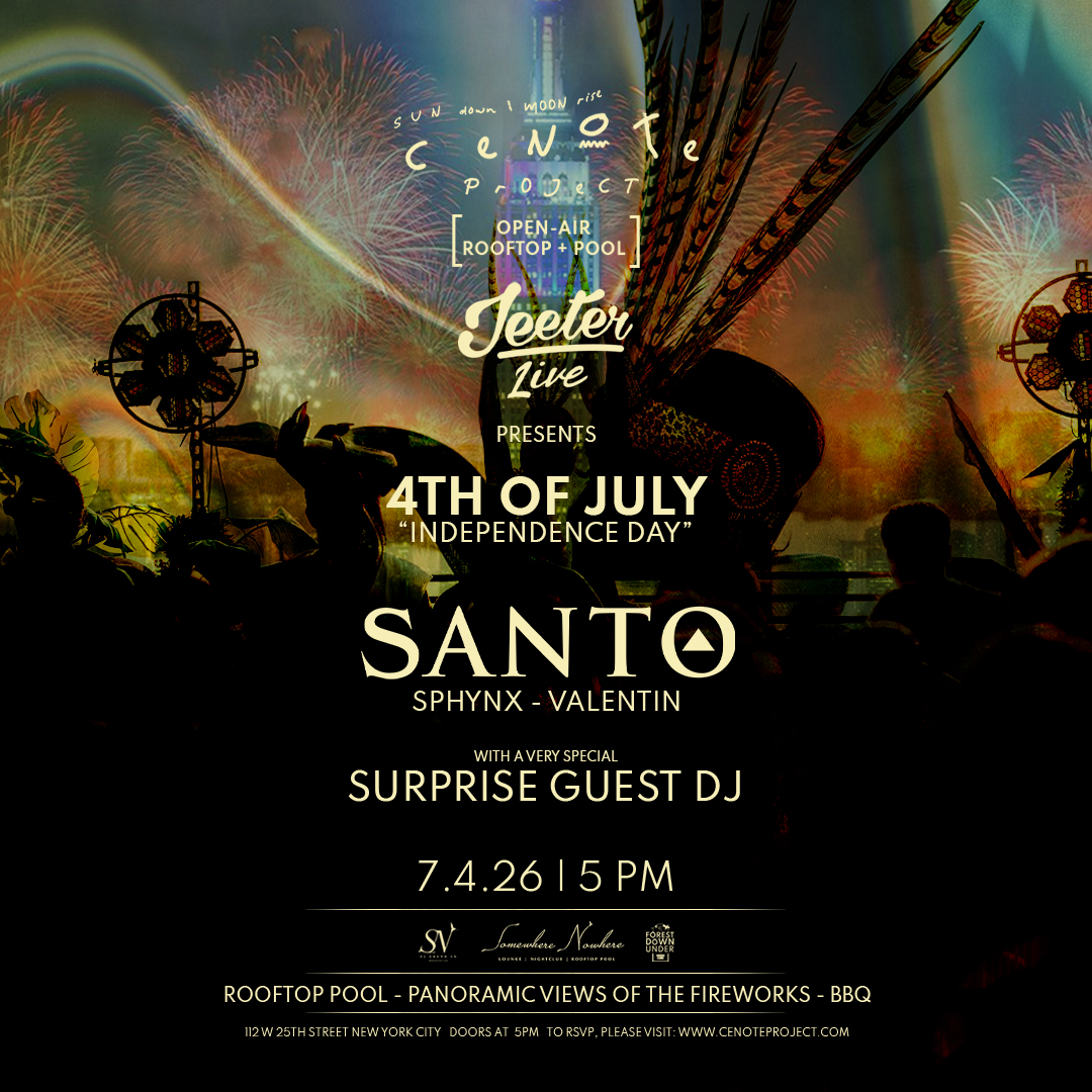 4th of July feat. pool, fireworks + a surprise DJ (Cenote Project x Jeeter)