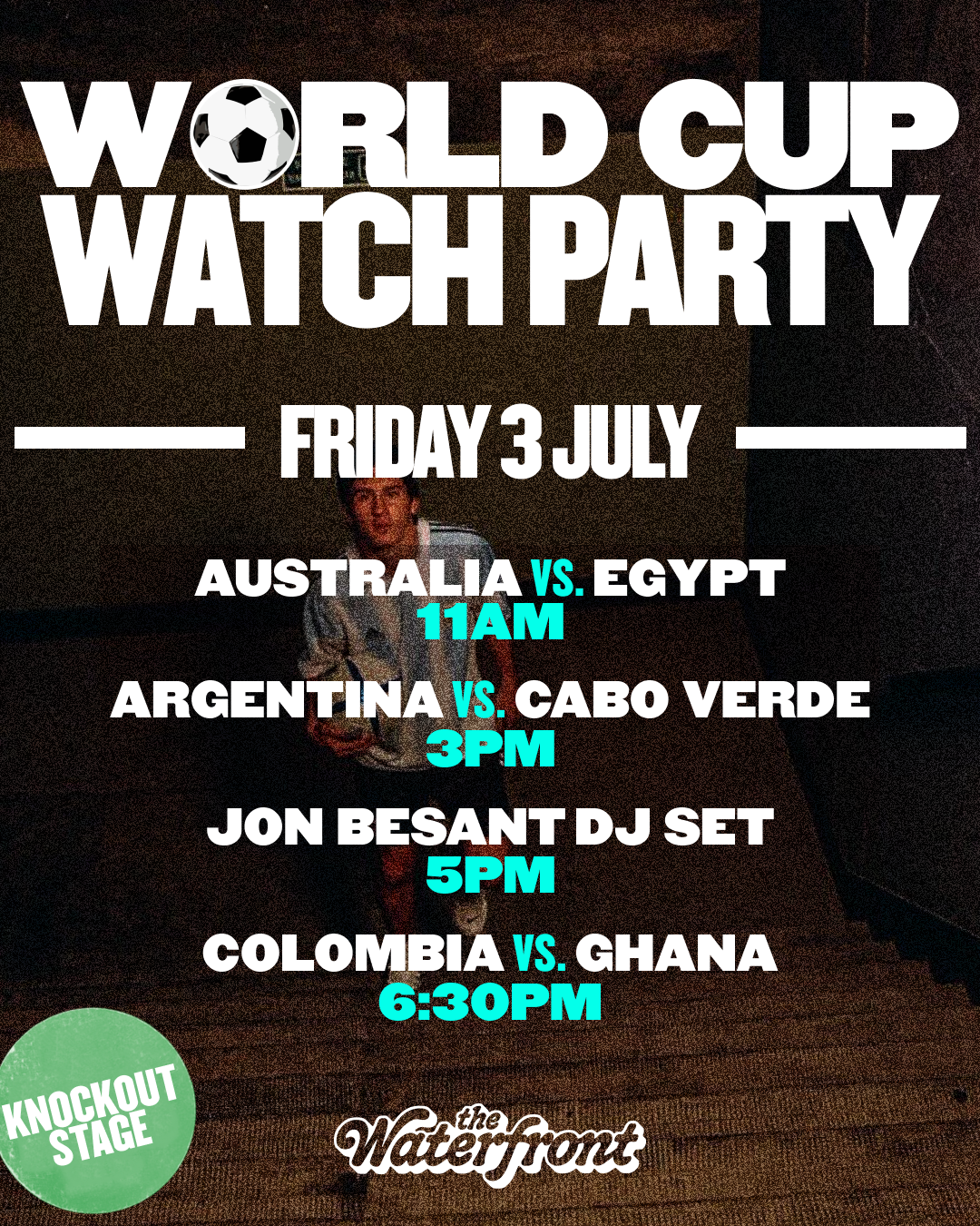 World Cup Watch Party | AUT vs. EGY · ARG vs. CPV · COL vs. GHA