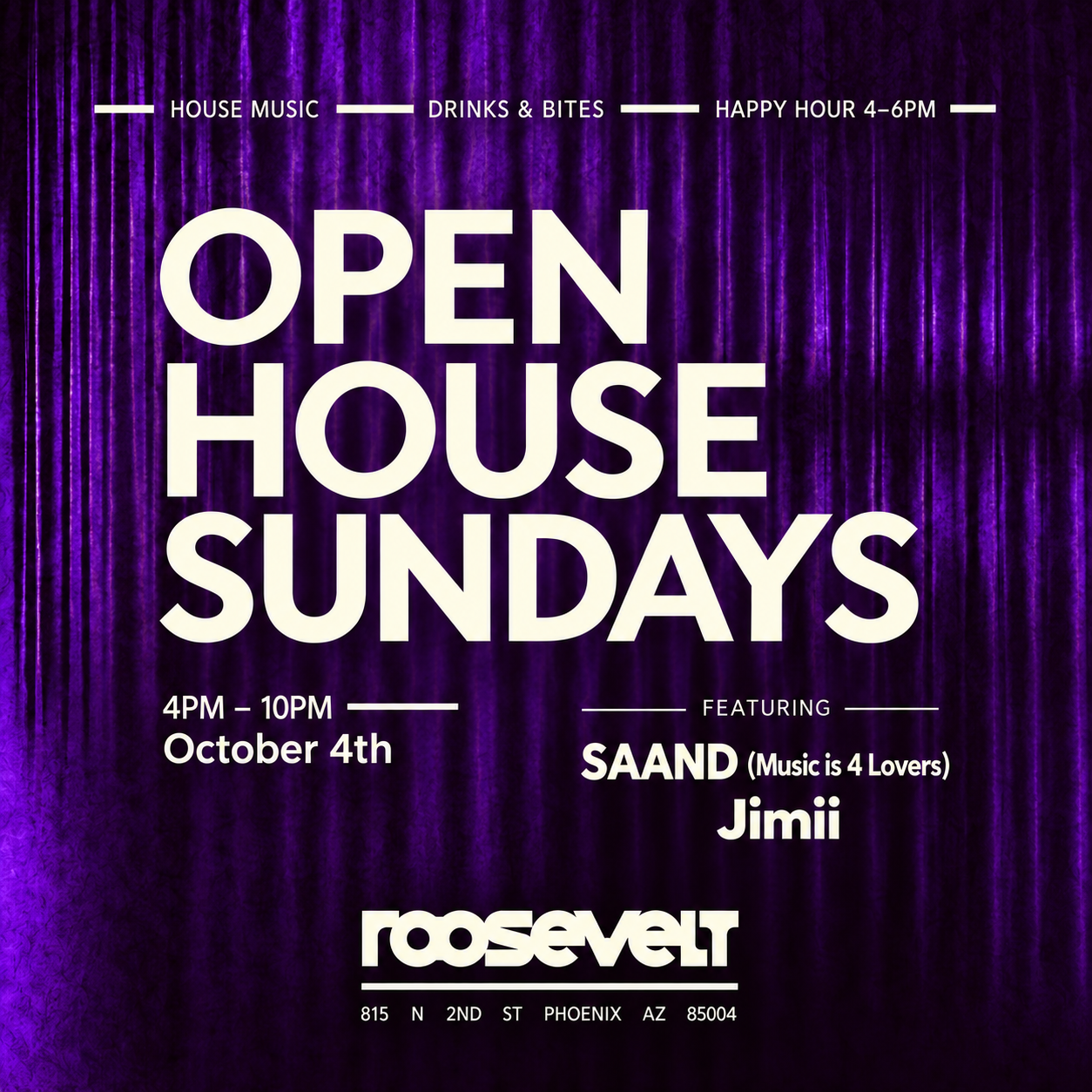 Open House Sundays - SAAND (Music Is 4 Lovers) - Jimii