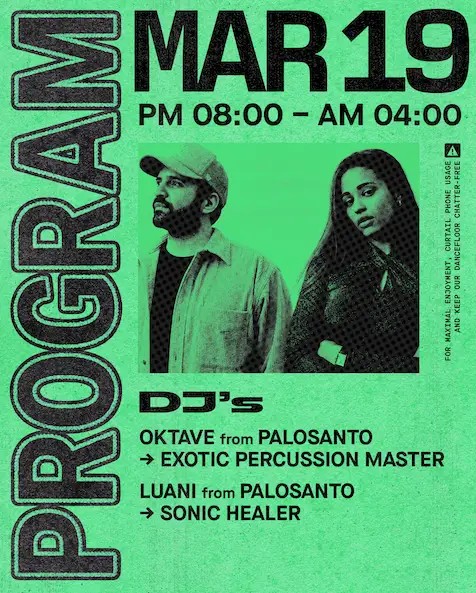 Palosanto presents: Oktave + Luani