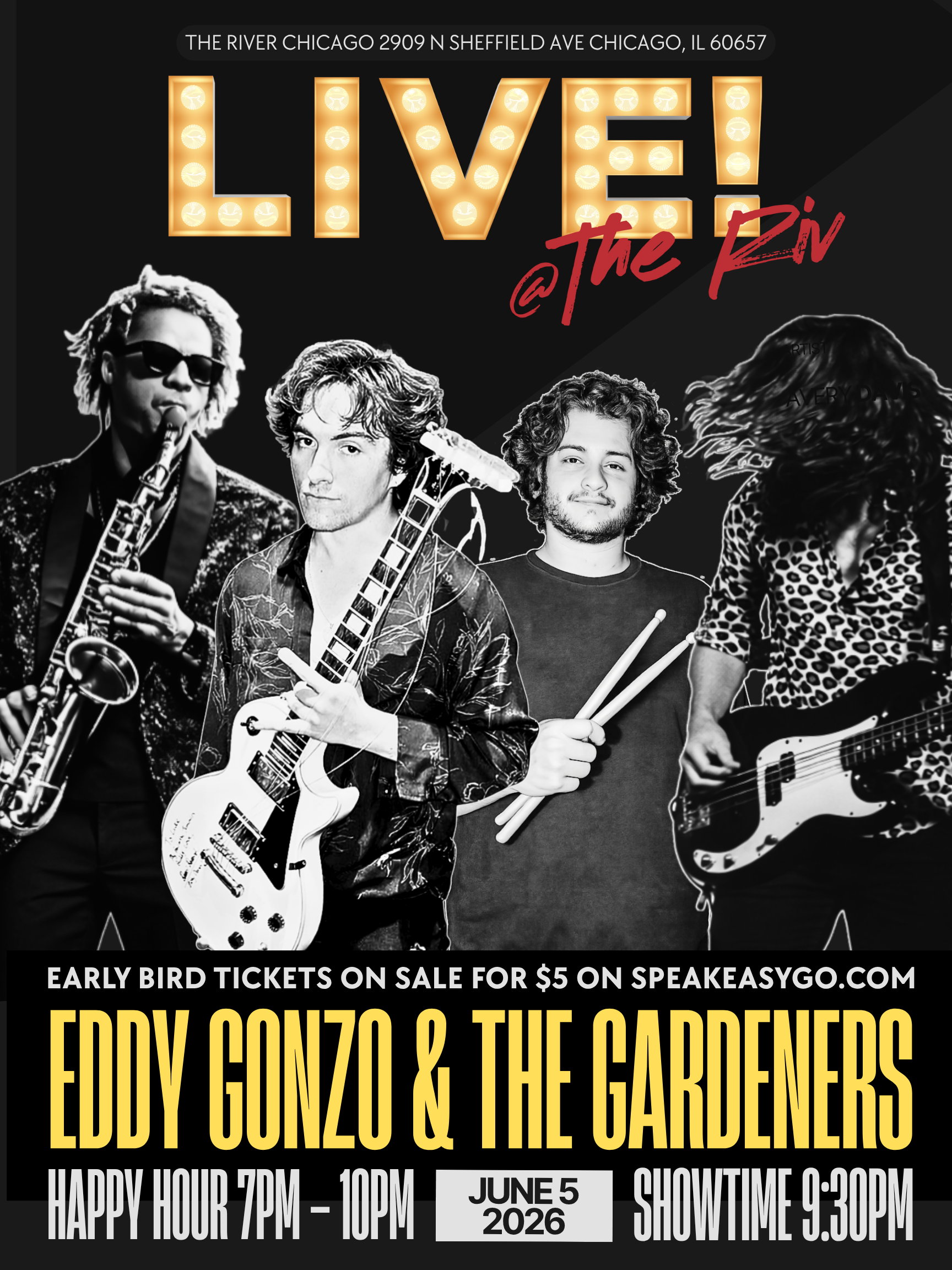 LIVE! @ The Riv feat. Eddy Gonzo & The Gardeners 6.5