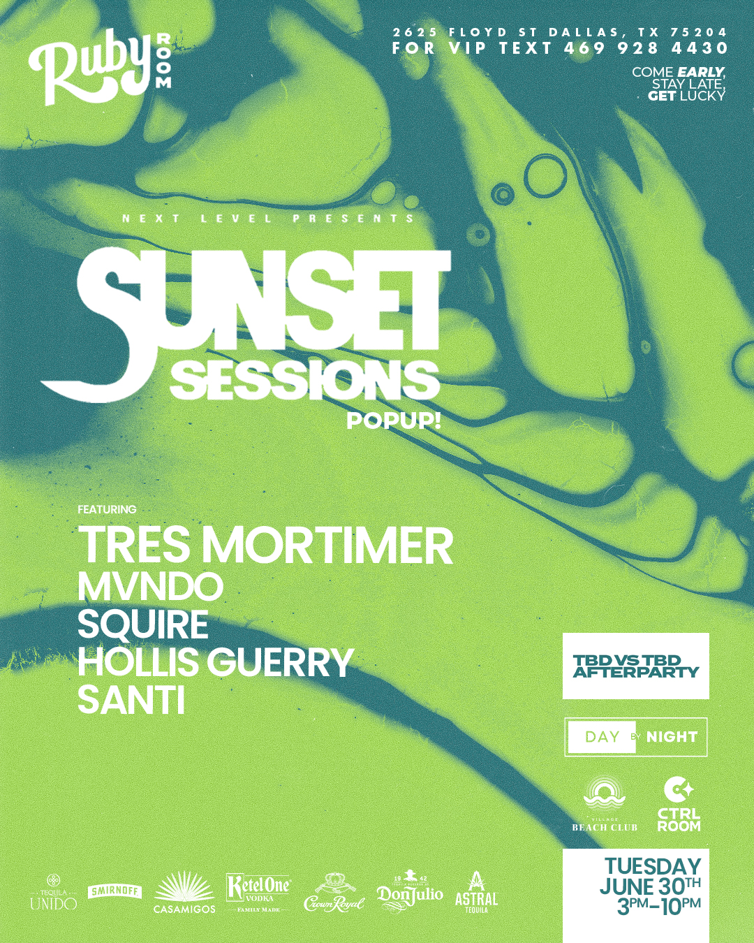 Sunset Sessions Pop Up: Tres Mortimer 6.30.26