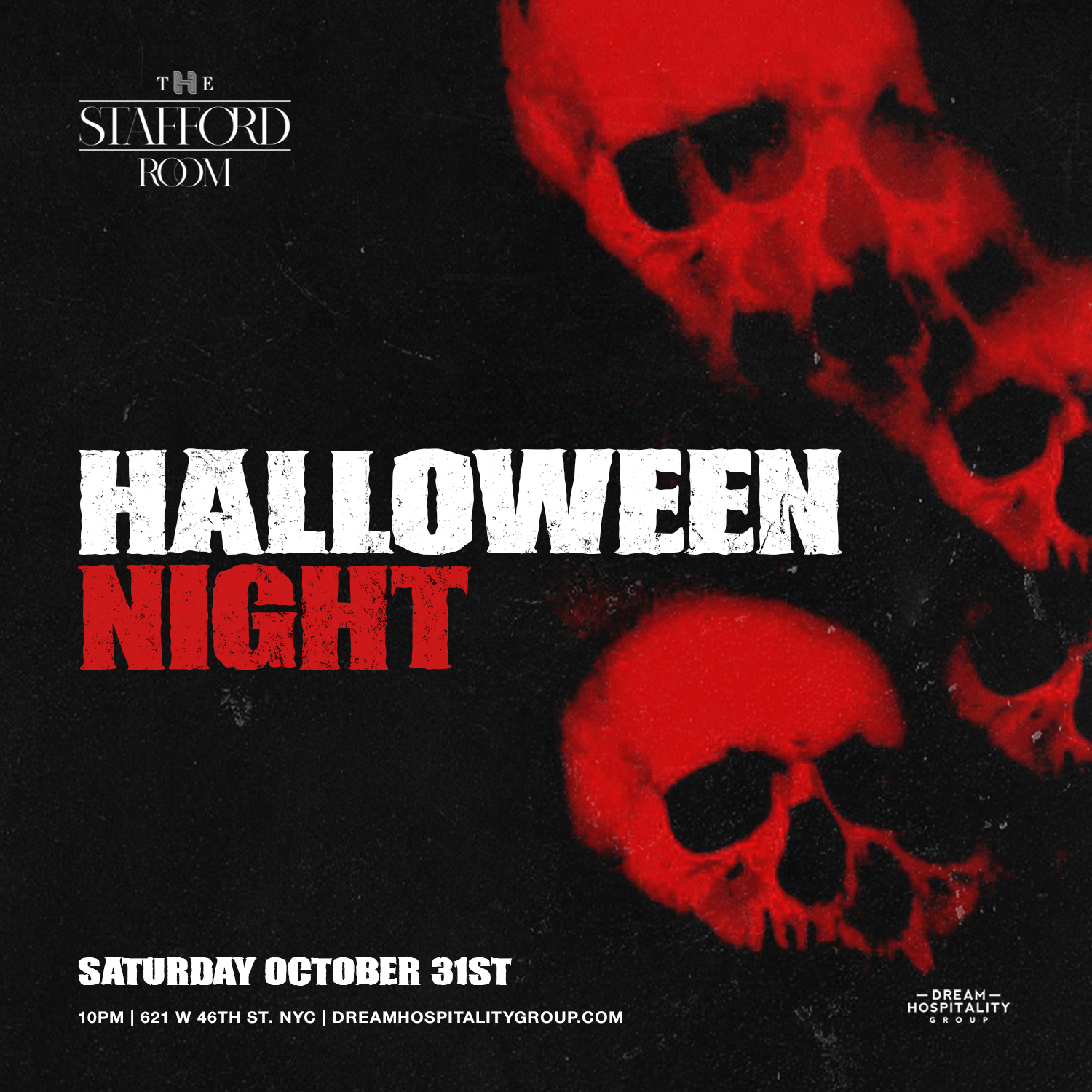 Halloween Night @ The Stafford Room