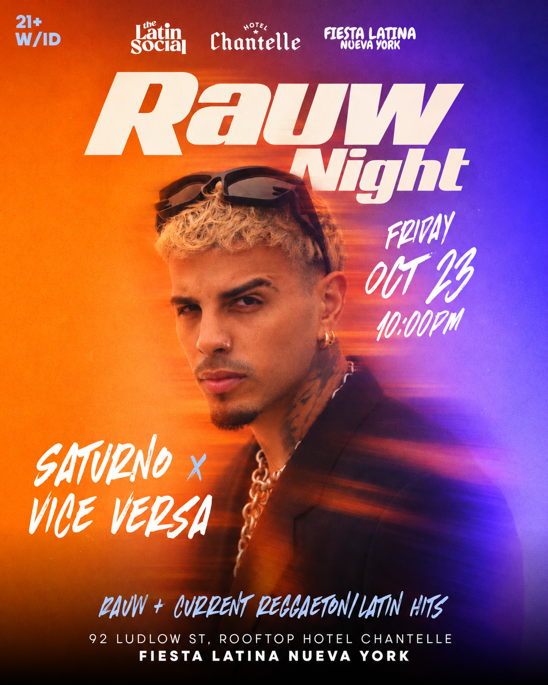 Reggaeton Rooftop Fridays — Fiesta Latina NYC at Hotel Chantelle