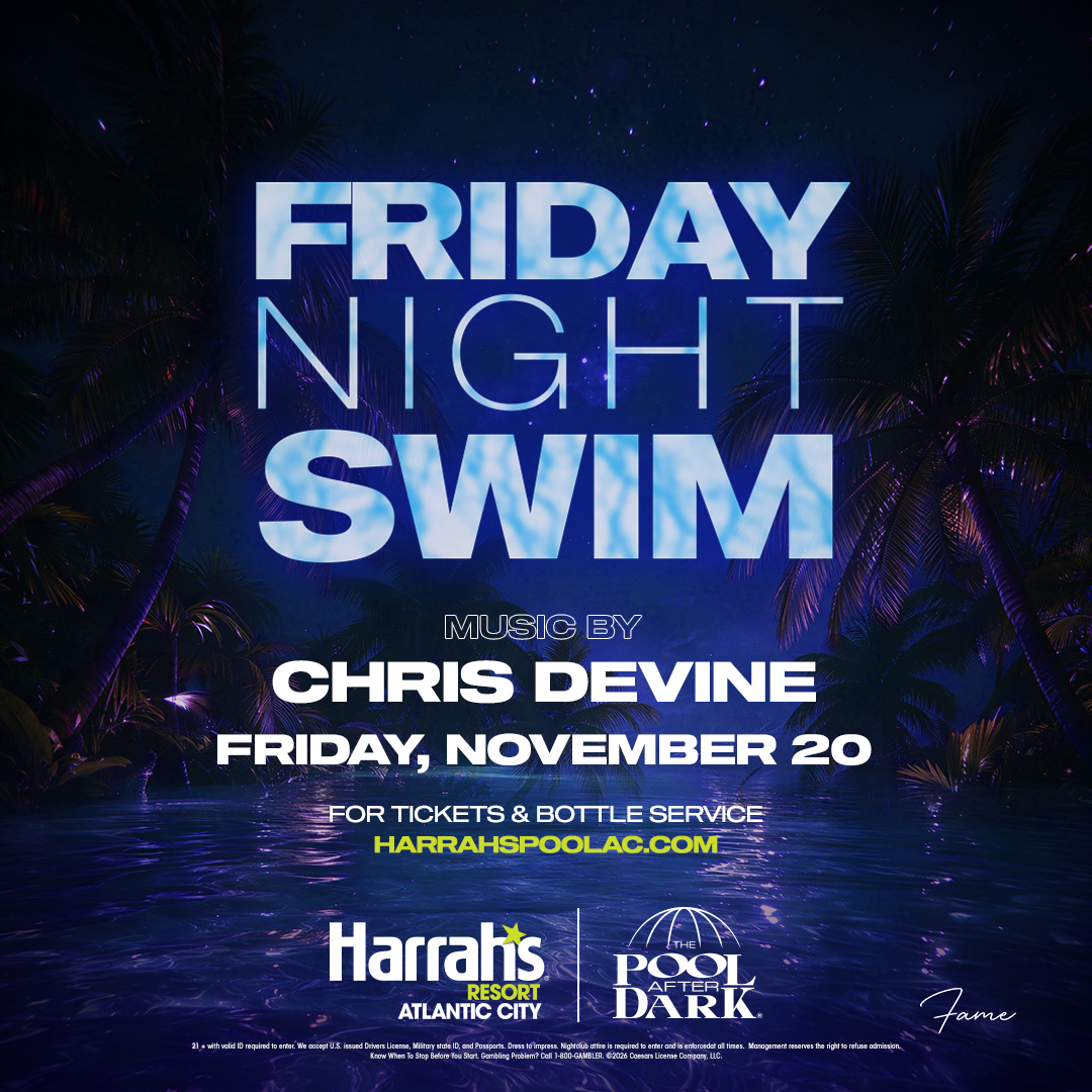 Friday Night Swim at The Pool After Dark Atlantic City | Pool Party
