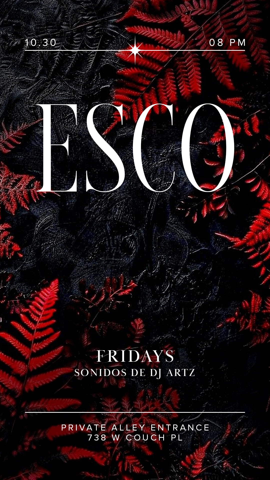 ESCO FRIDAYS with DJ ARTZ