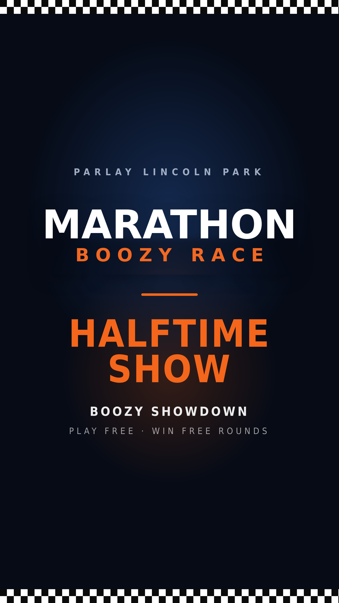 Marathon Boozy Showdown Halftime Race