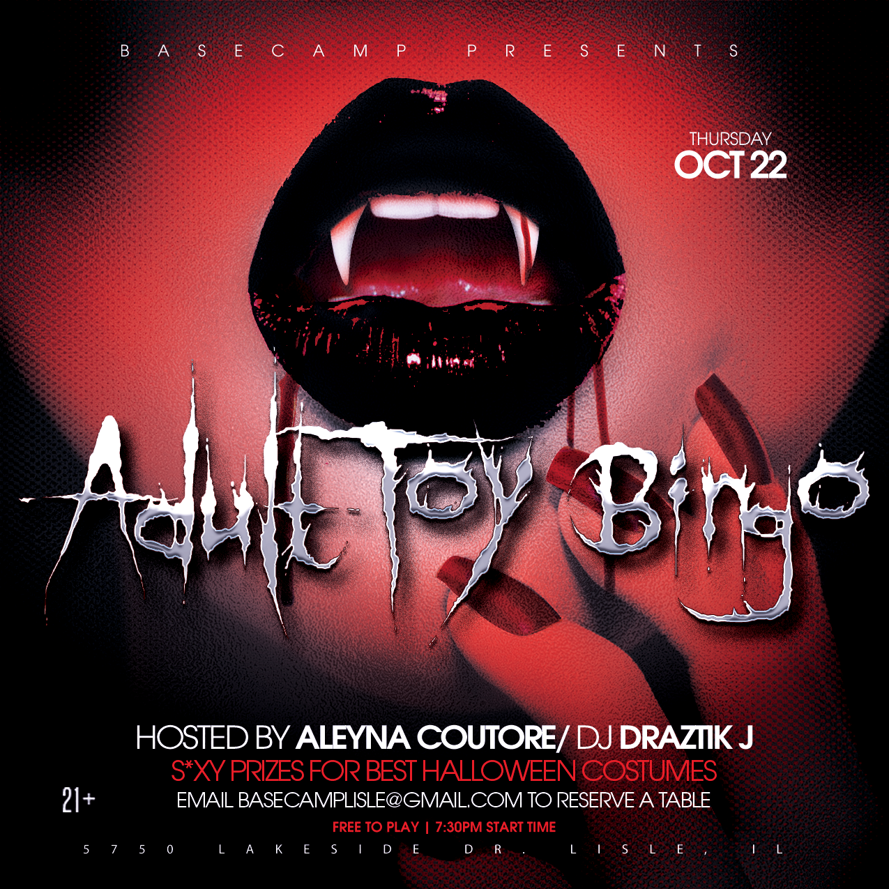 S#X Toy Bingo + DJ Dance Party with Aleyna Couture & Draztik J