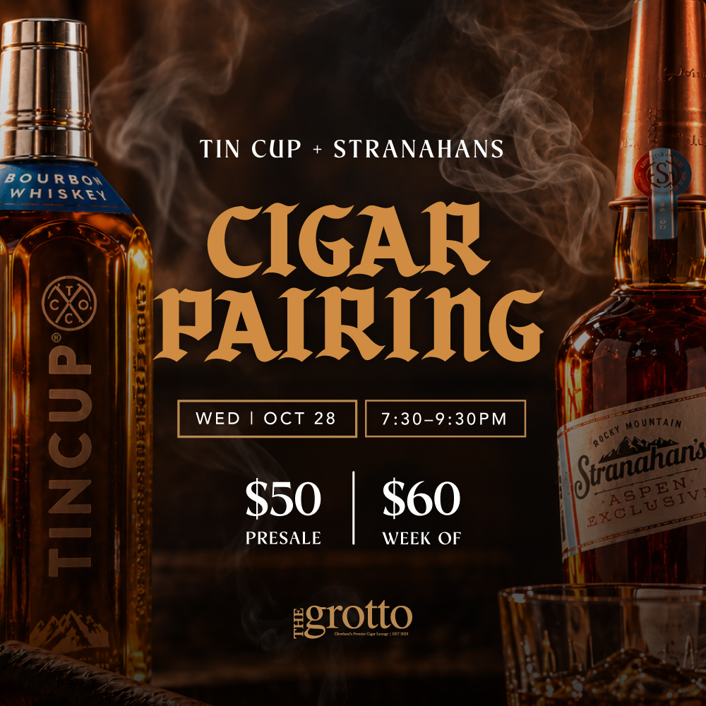 Tin Cup + Stranahan's Cigar Pairing