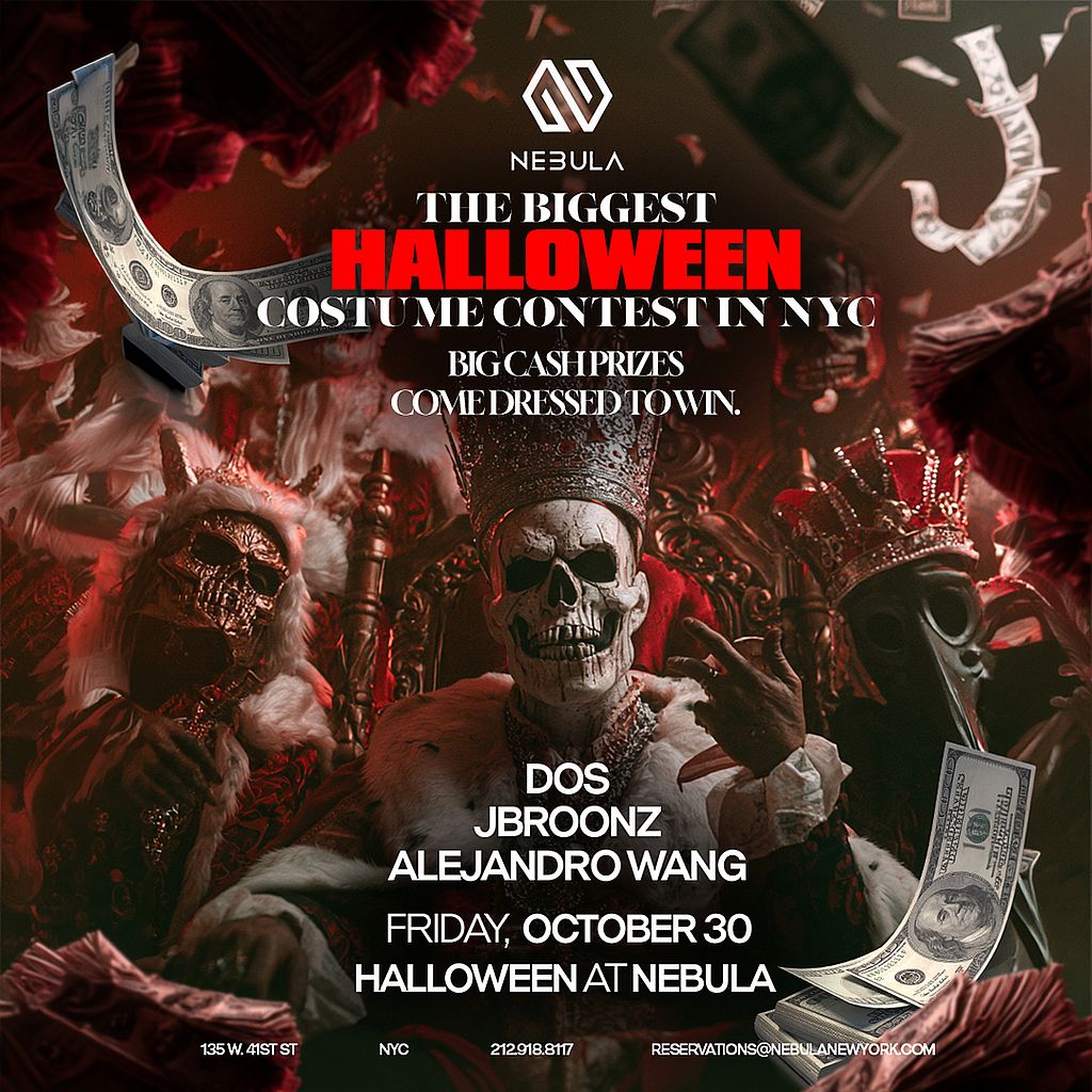 NEBULA HALLOWEEN: COSTUME CONTEST & CASH PRIZES