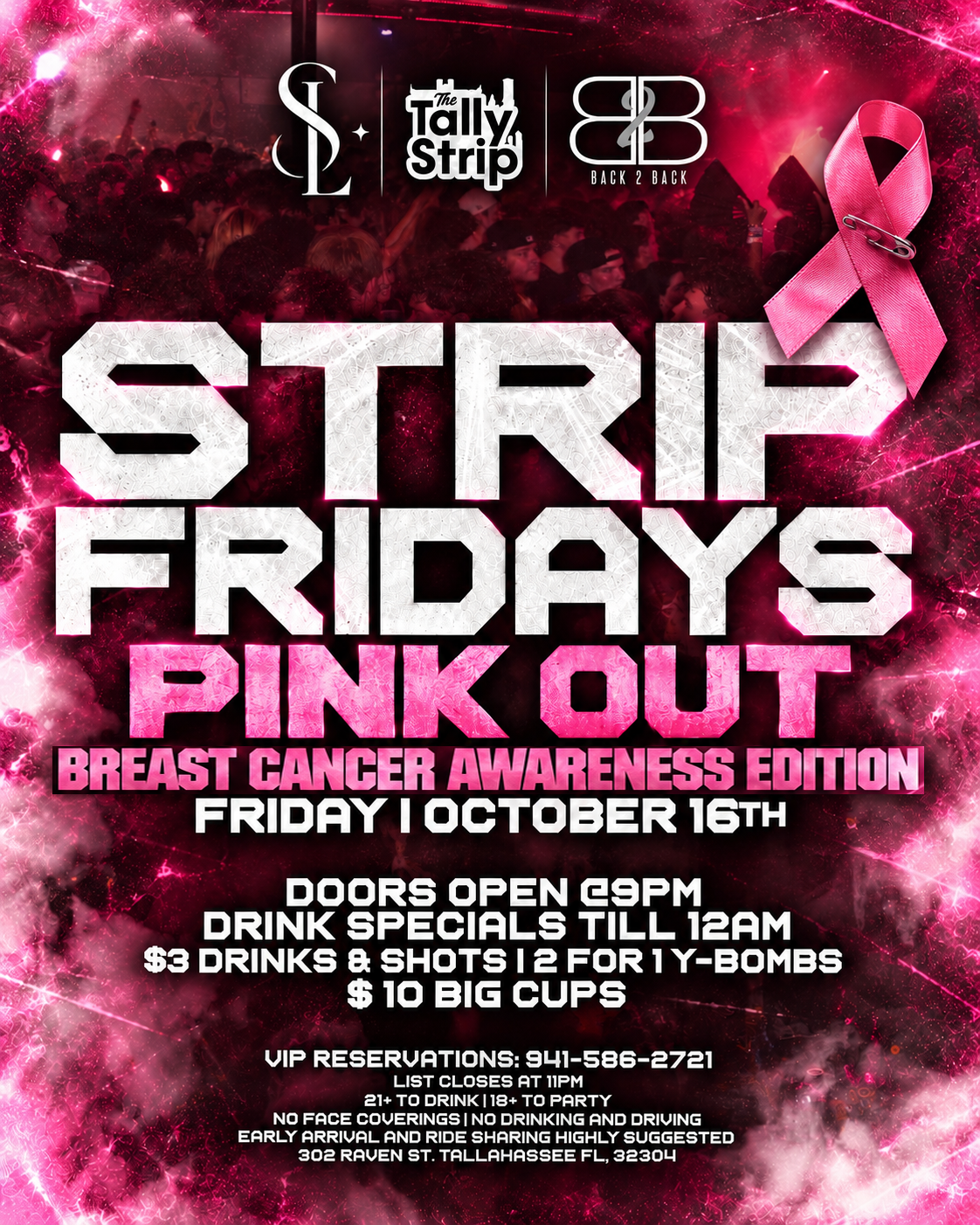 Back2Back x Selct Presents: Strip Fridays #PINK OUT